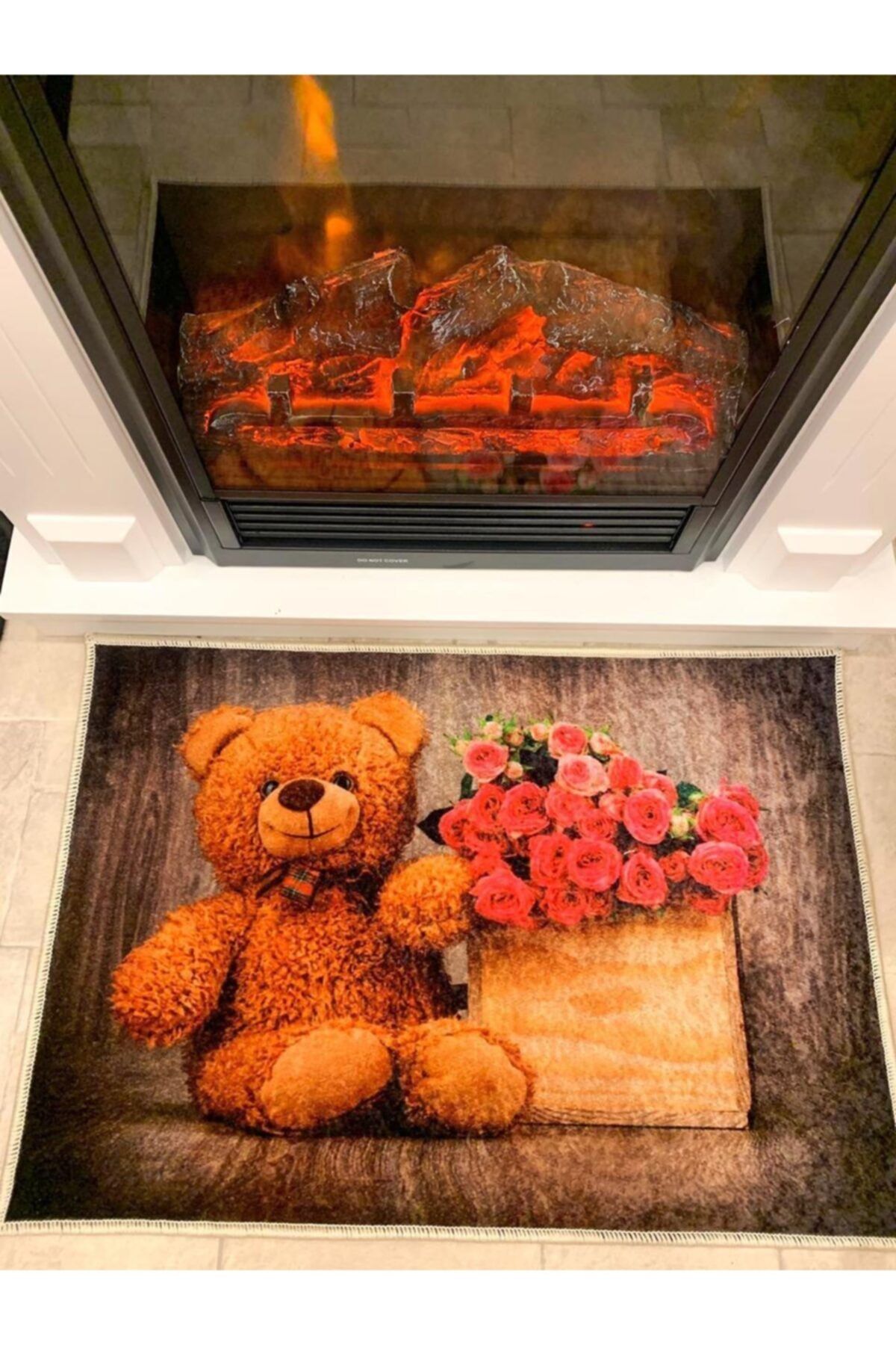 Brillant Sıla Sevgililer Günü Kaymaz Taban Kapı Önü Paspası (ebat 50x70)