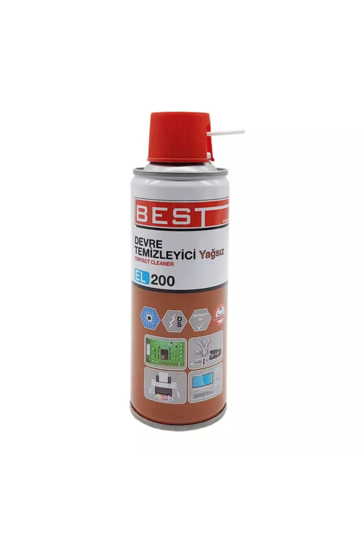 Best El 200 Devre Temizleyici ( Yağsız ) 200 Ml Parçaları Kir Ve Yağdan Arındıran Hızlı Uçucu Ürün