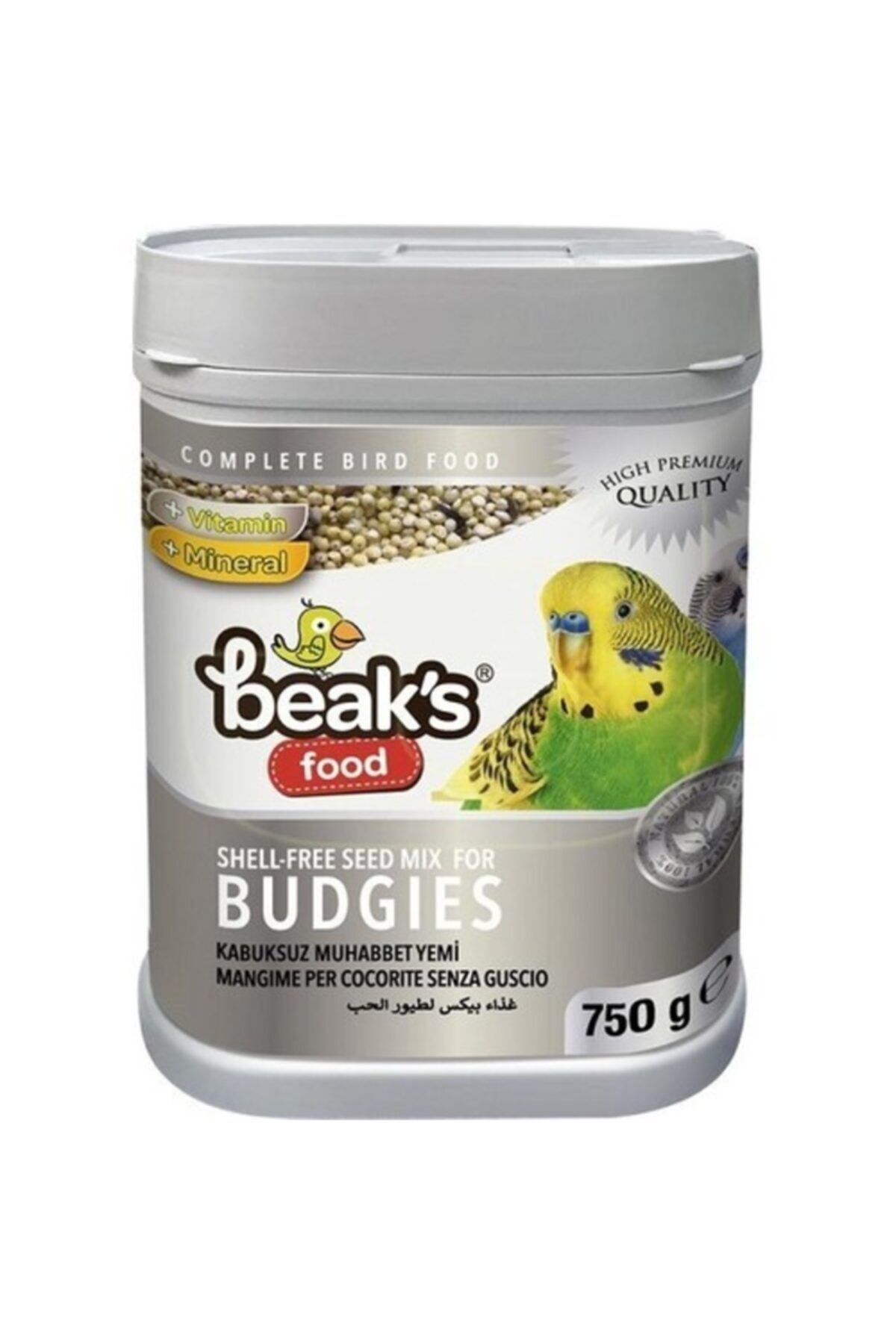 Beaks Kabuksuz Muhabbet Kuşu Yemi 750 Gr Yeni Yeme Düşcek Kuşlar Icin