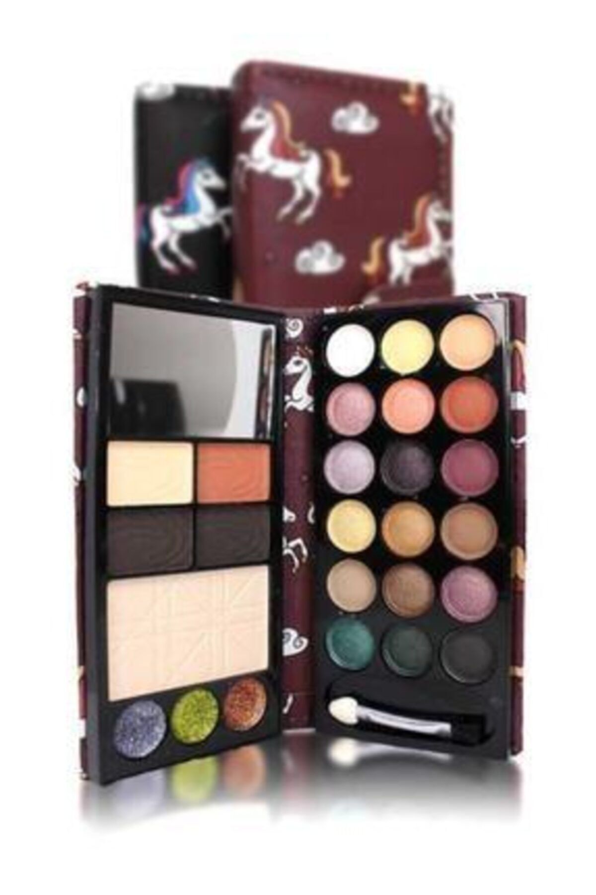 Tollini Cüzdan Far & Allık & Highlighter Aynalı 2 Katlı