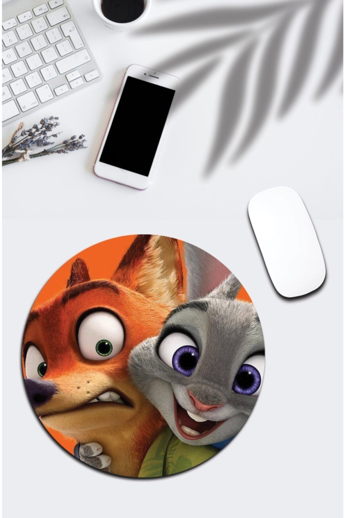 pixolog Şaşkın Sincaplar Yuvarlak Mouse Pad 603