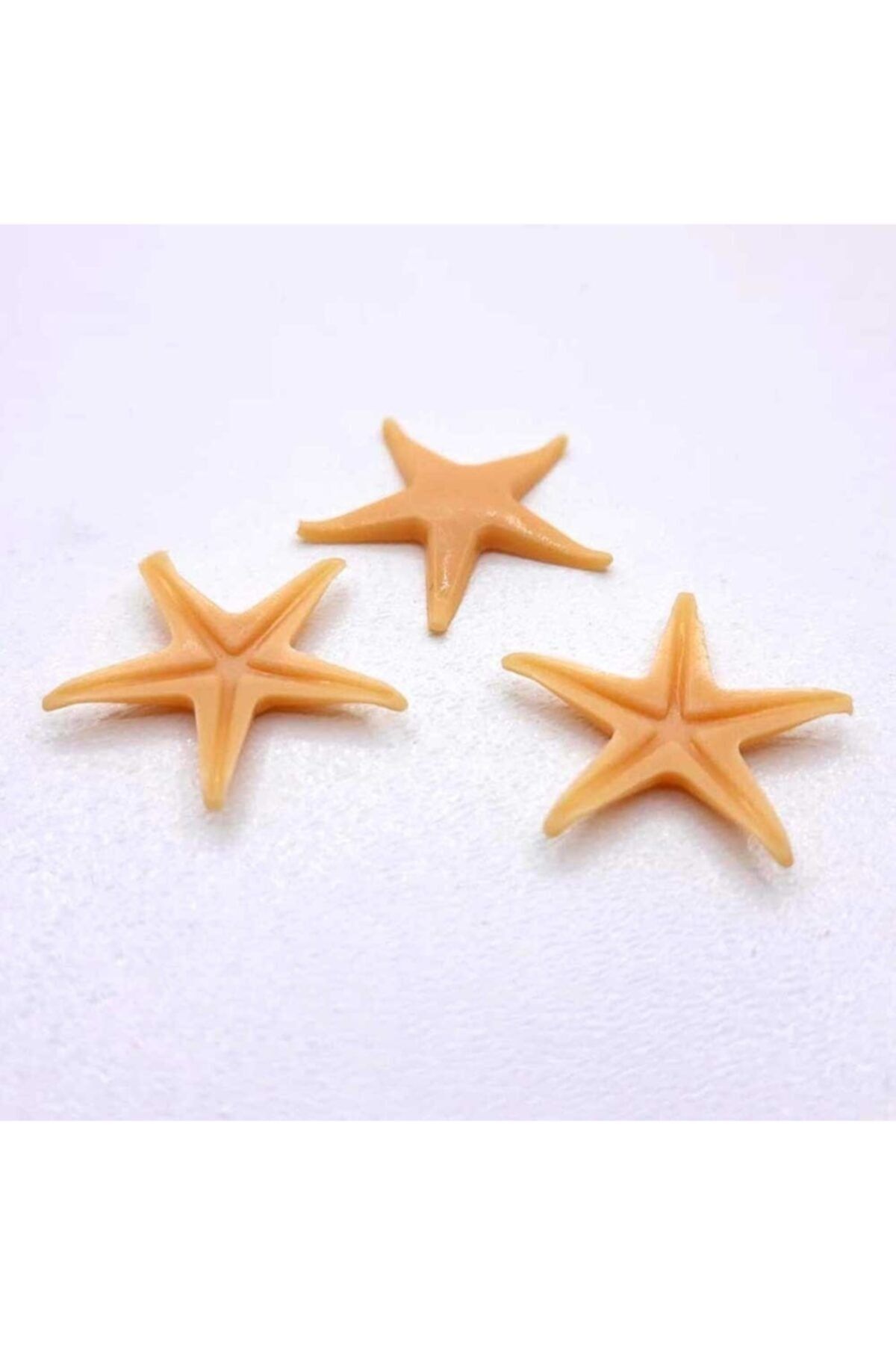 Aker Hediyelik Polyester Deniz Yıldızı 200lü Minik Boy Süslemelik Dekor Deniz Yıldızları 1,5-2cm