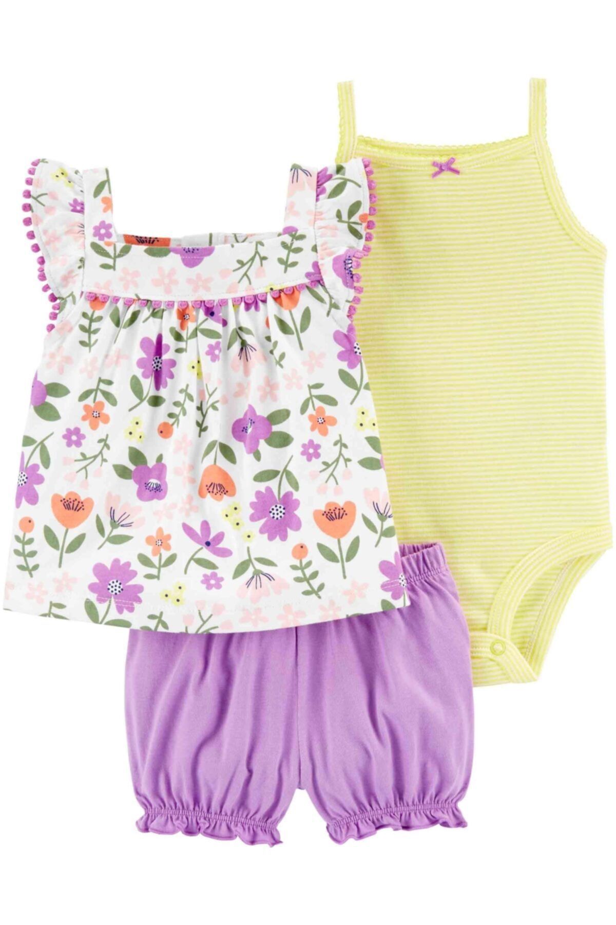 Carter's Kız Bebek 3'lü Set - Dcs
