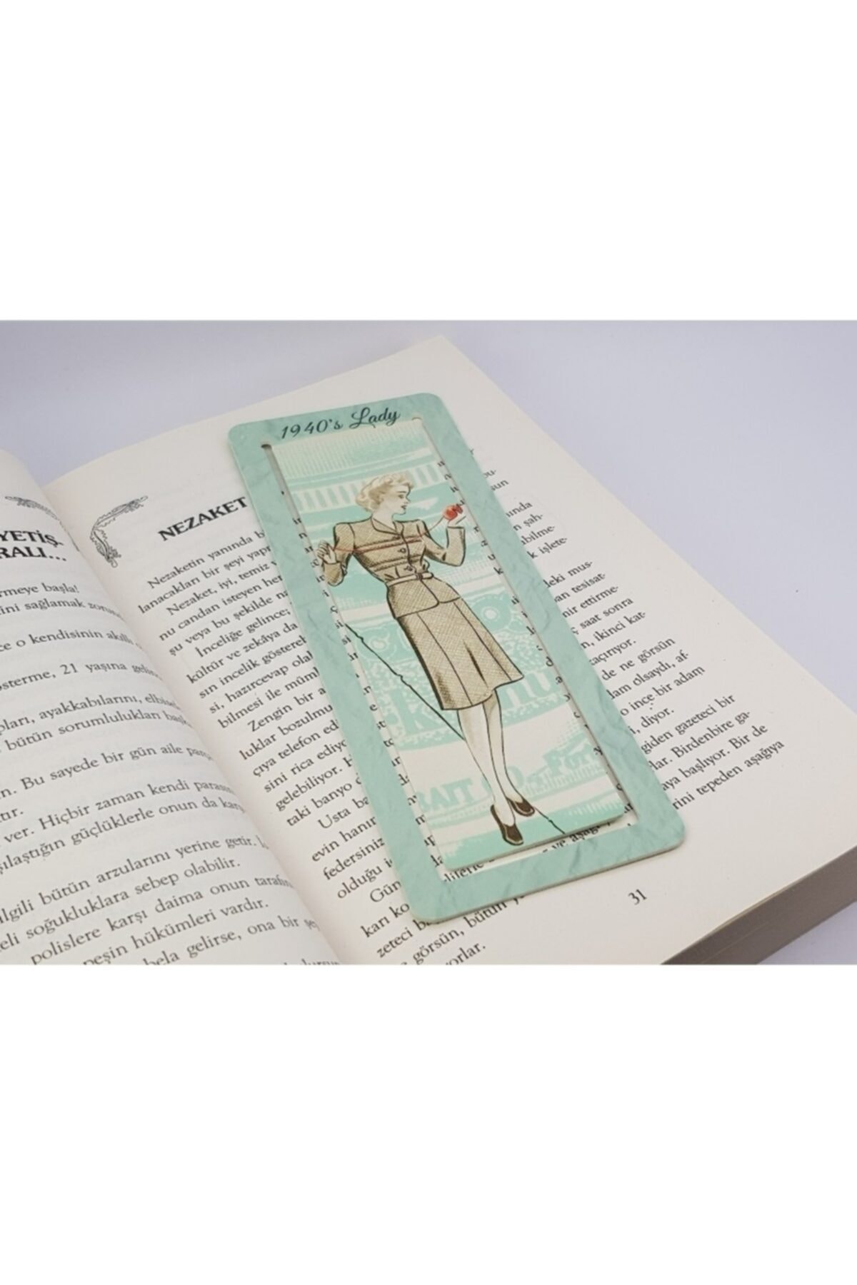 İstisna Ataç Kesim Vintage Serisi Kitap Ayracı Model 9