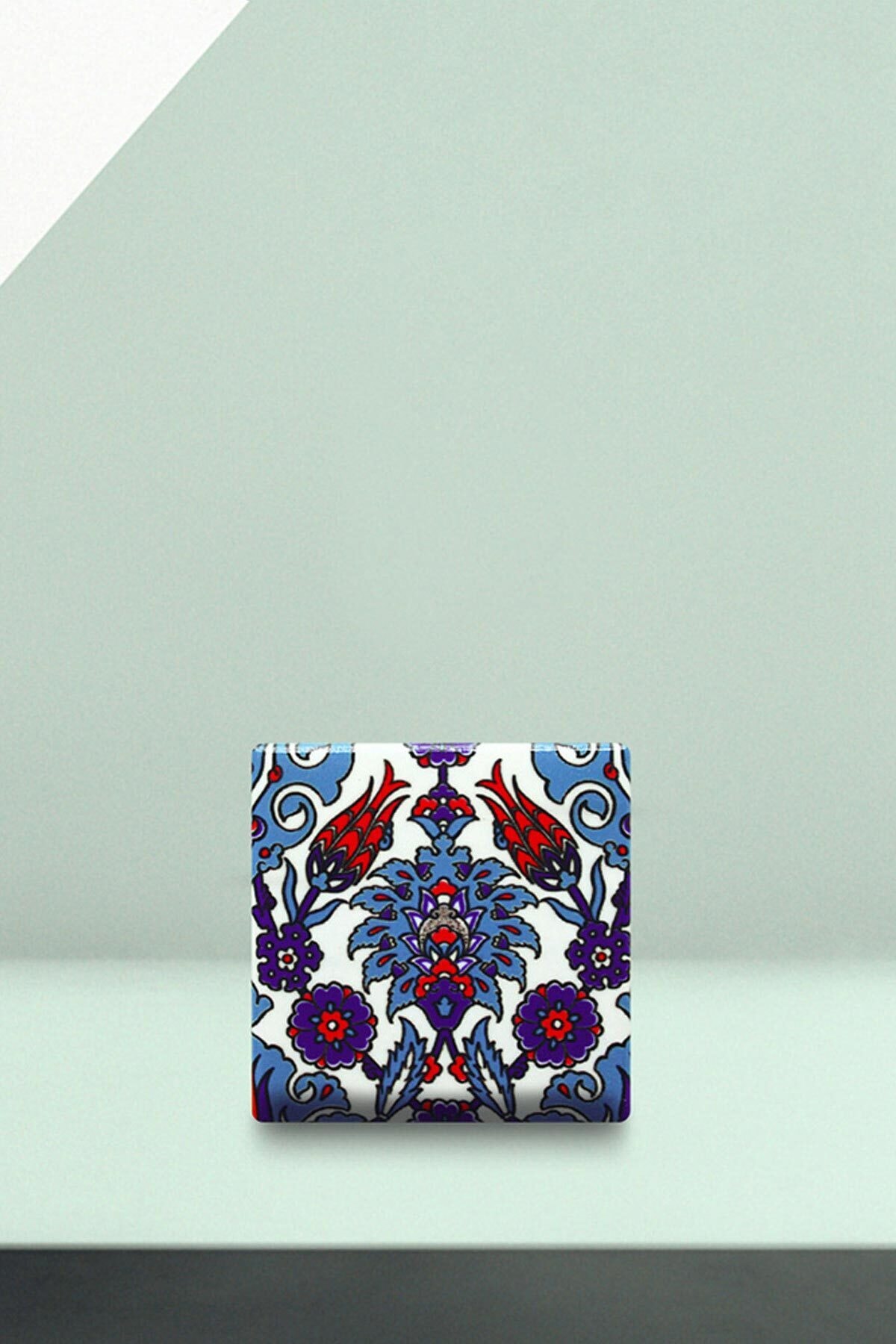 çinikolik – Çini Seramik Karma Çini Desenli 6'lı Kare Magnet Set