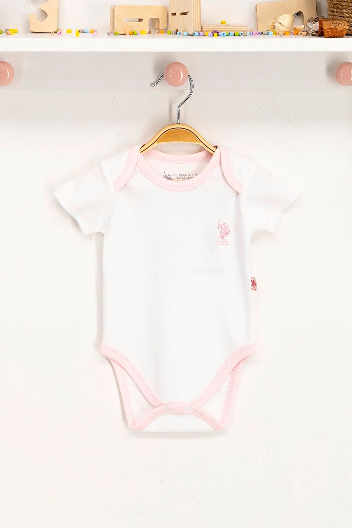 U.S. Polo Assn. U.s. Polo Assn Lisanslı Beyaz Bebek Body Zıbın