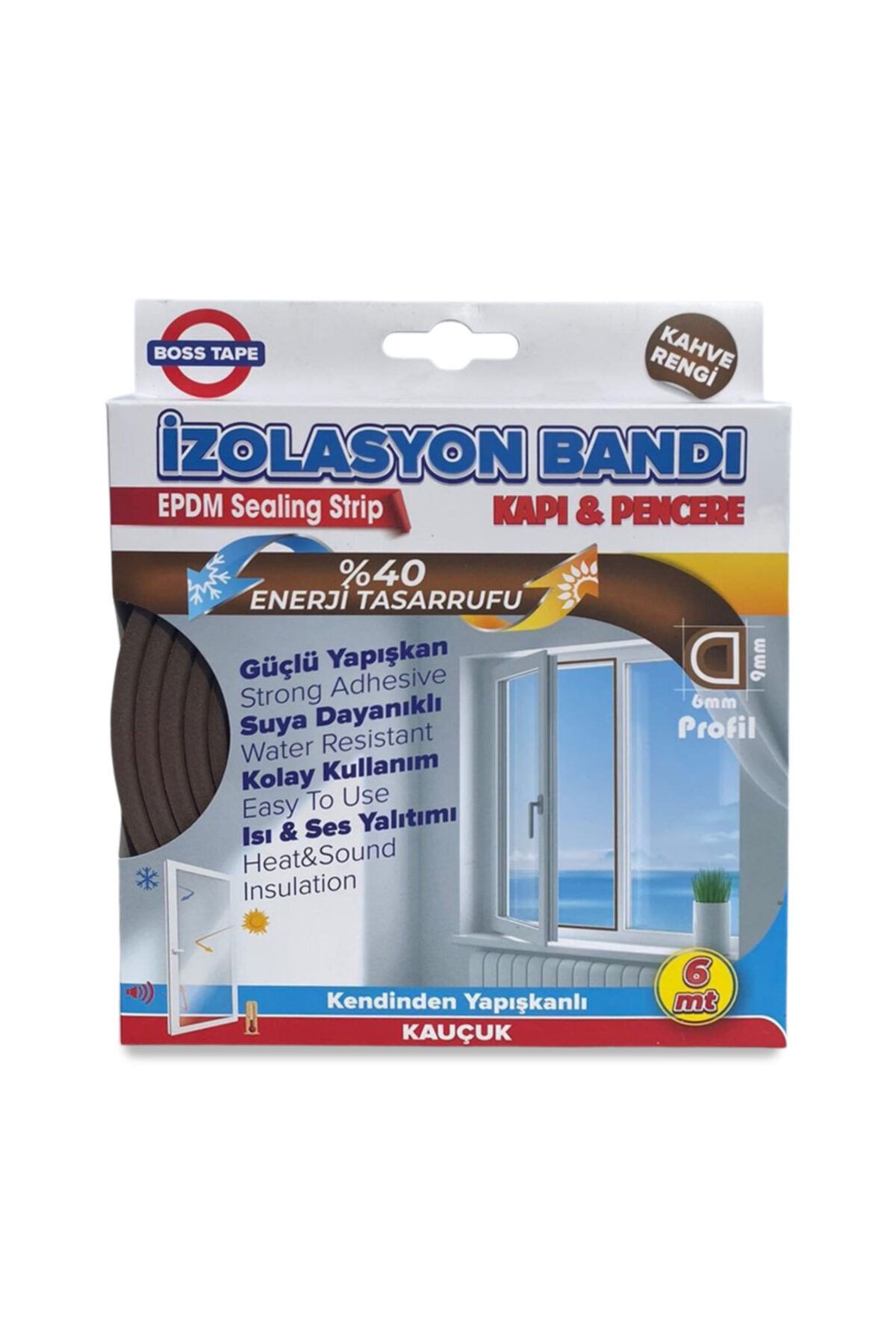 Boss Tape Boss Kapı Pencere Izolasyon Fitili - Bandı 2x3mt