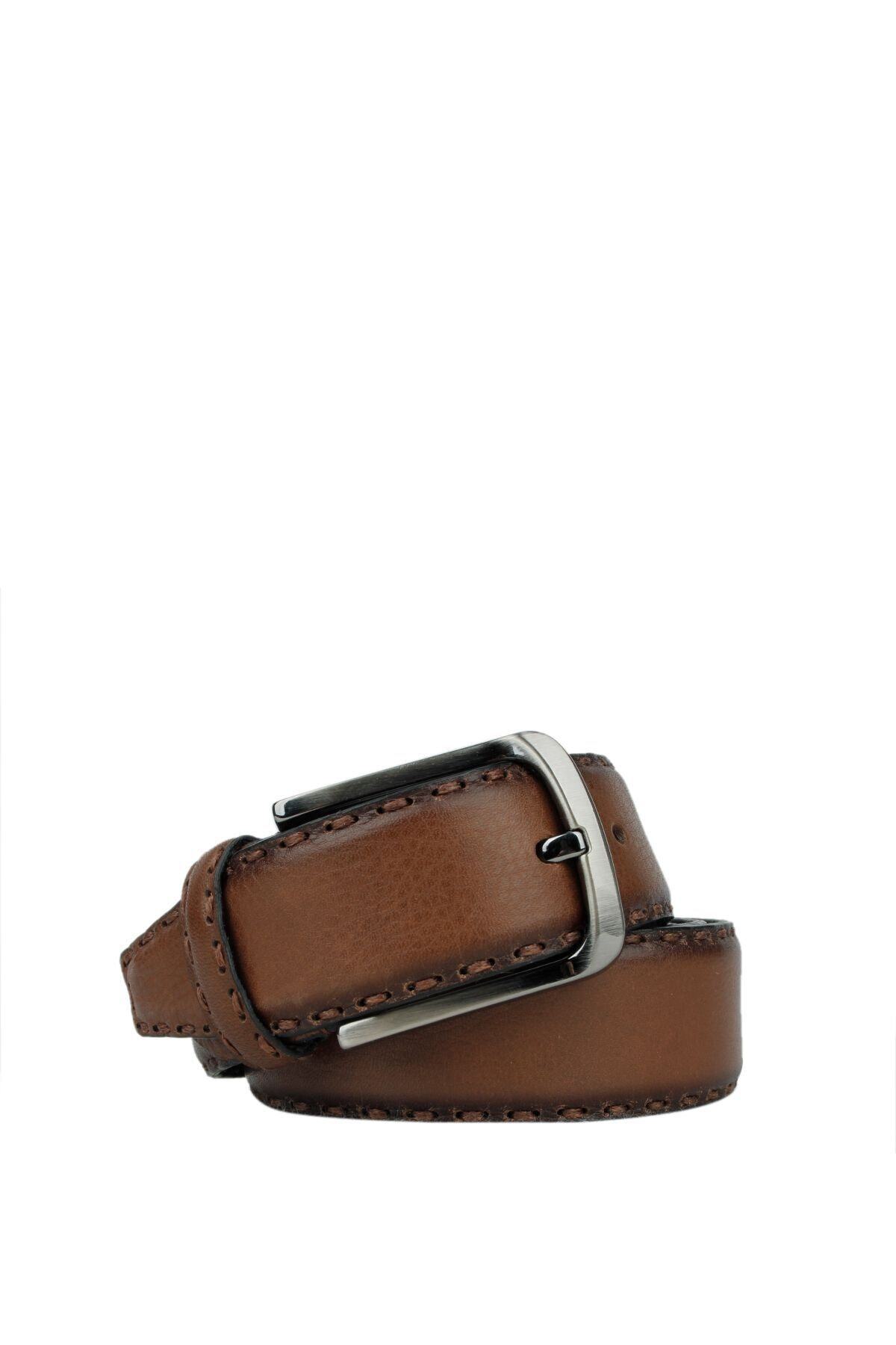 Axpe Erkek 4 Cm Saraç Örgülü Deri Erkek Kemer 451006