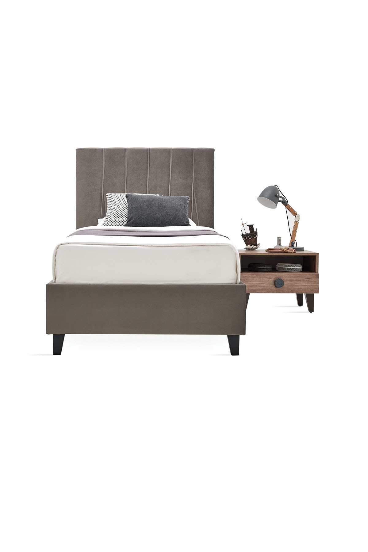 enza home orlando genc odasi baza gri 100x200 cm fiyati yorumlari trendyol