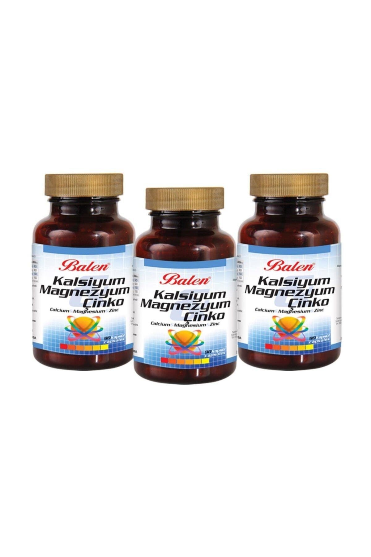 Balen Kalsiyum Magnezyum Çinko Kapsül 709mg*90 3 Adet
