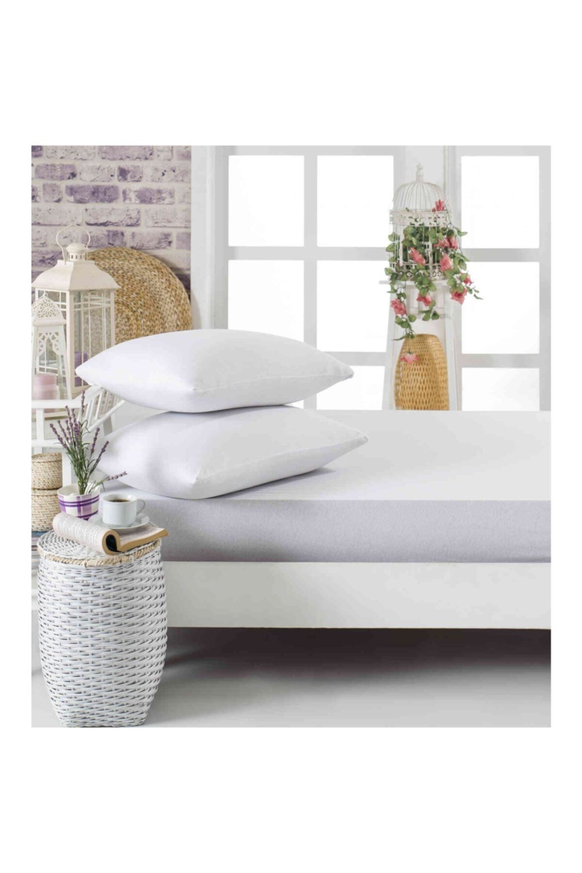Komfort Home Çift Kişilik Penye Lastikli Çarşaf Seti 150X200 CM