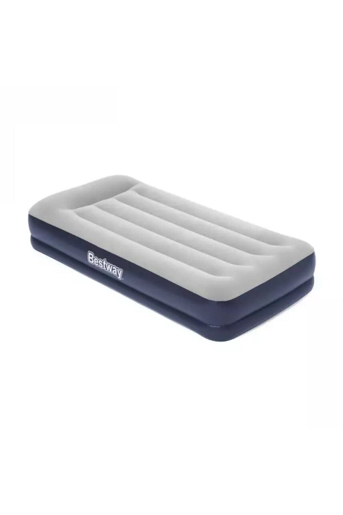 BESTWAY 67723 Ev Yatak Flok Grı 191x97cm +pompalı Kut 2
