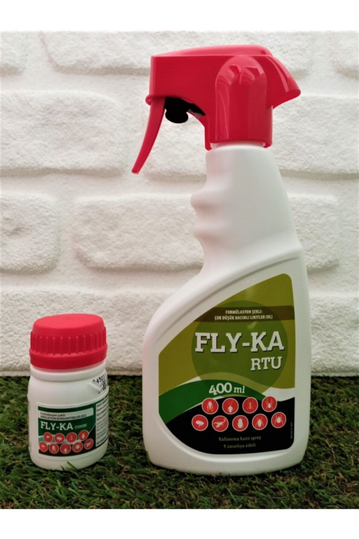 Doğalsan Tarım Fly-ka Böcek Ilacı 2'li Set 400 Ml+50 Ml Böcek Sinek Spreyi Karınca Bit Pire Akrep Hamamböceği Ilacı