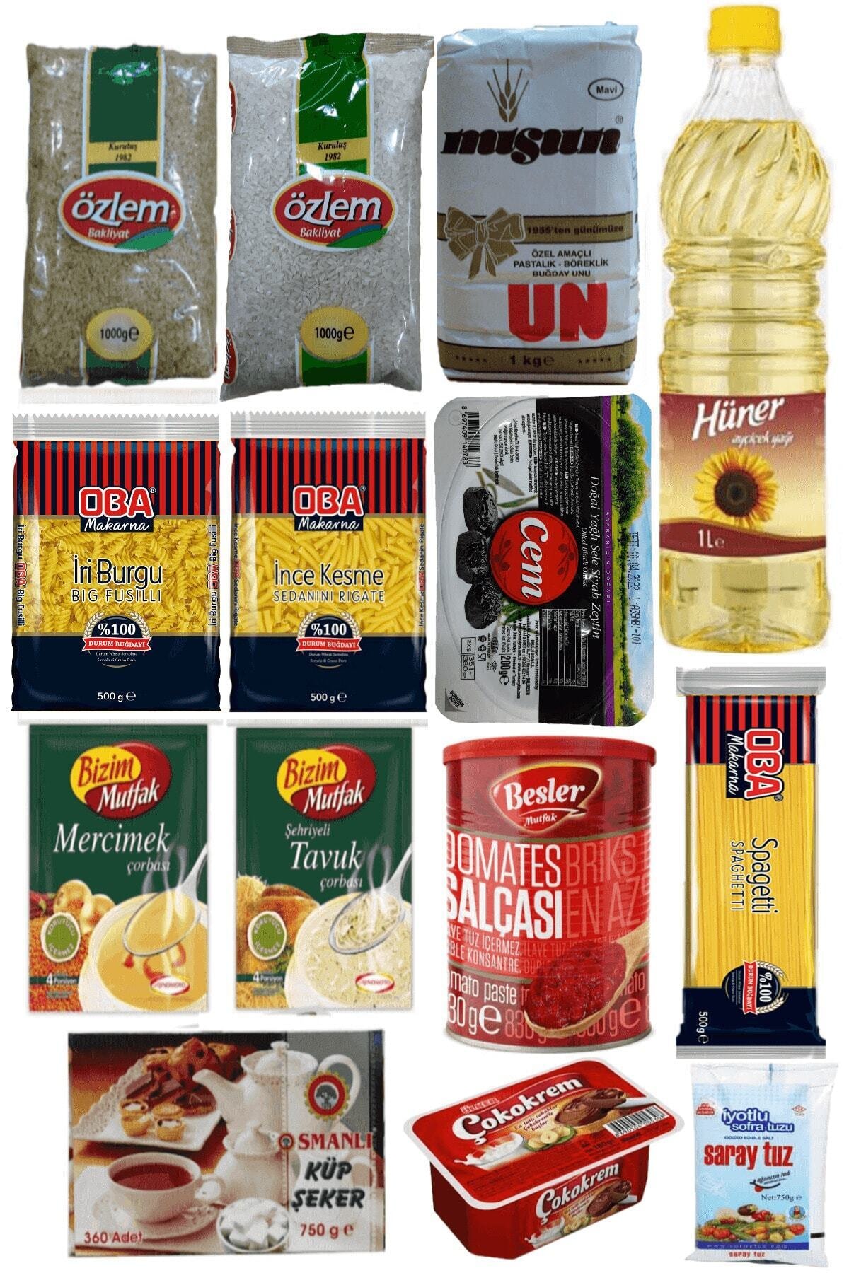 MARKETCİ RAMAZAN PAKETİ Erzak Ramazan Paketi 14 Parça