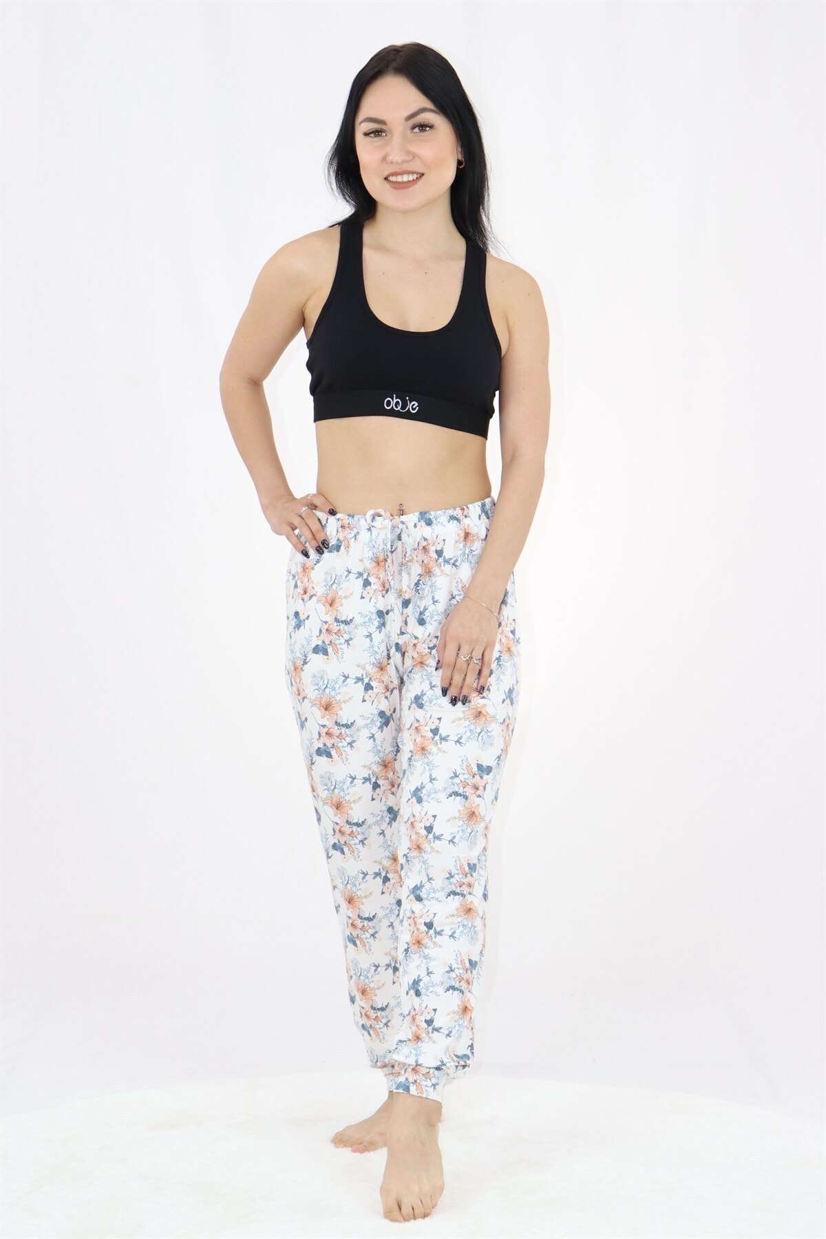 OBJE Kadın Vıscon Bant Paca Uzun Alt