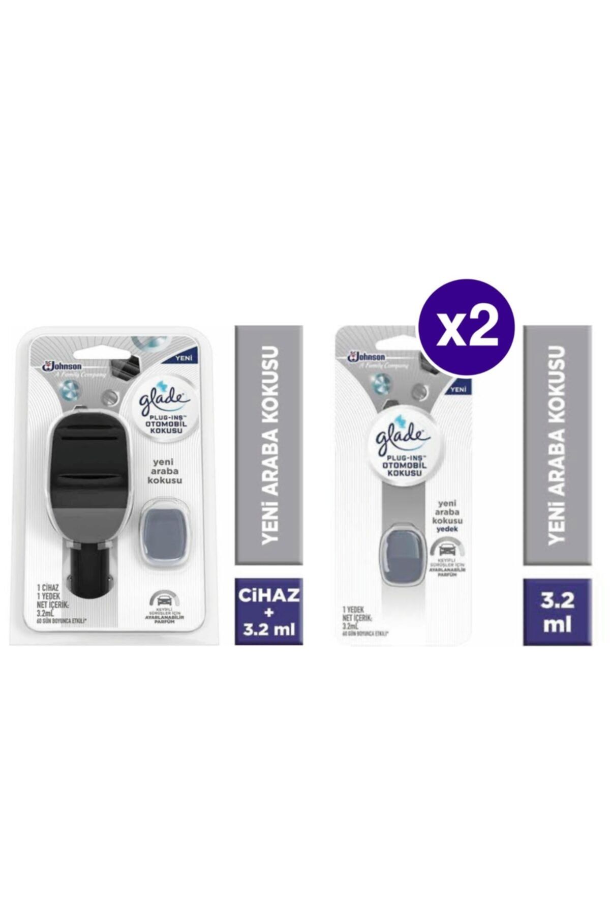 Glade Plug-ıns Yeni Araba Kokusu 1 Cihaz + 3 Yedek Koku