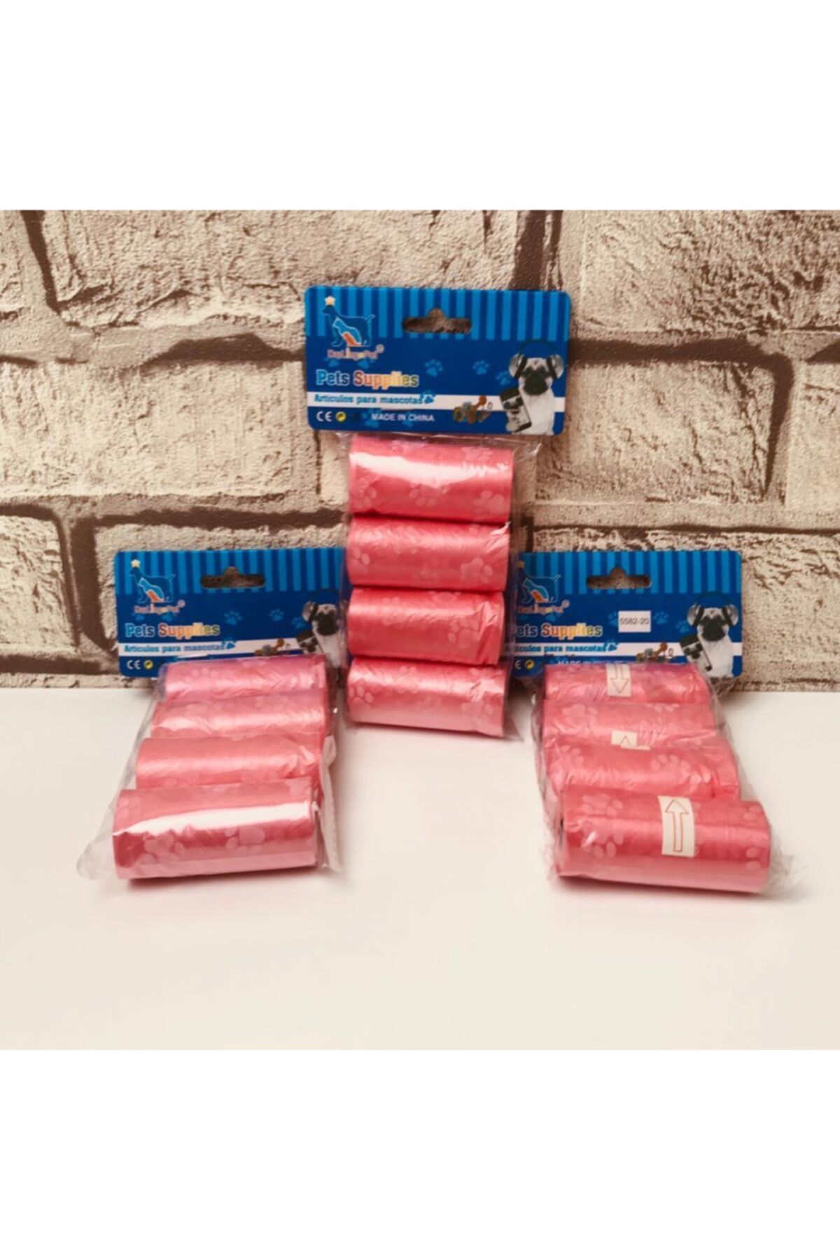 PETQUATRO Dışkı Toplama Yedek Poşeti 4'lü Pembe