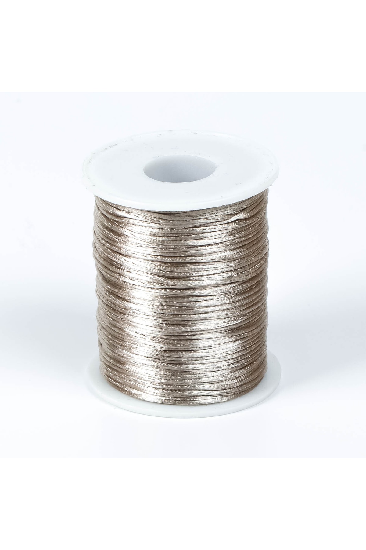 10 متر - طناب فلاش 1 میلی متر، طناب دستبند، طناب دم موش، رنگ نقره ای یخی، طناب جواهر