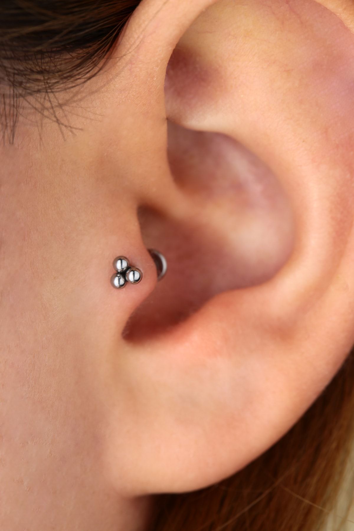 Vilma Aksesuar Surgical Steel Ball Triangle Tragus Helix