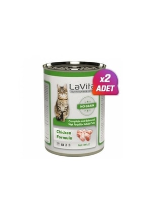 2 Adet - Lavital Adult Tahılsız Tavuklu Yetiskin Kedi Konservesi 400 Gr Image 0