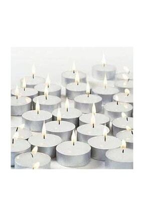 Küçük Mini Mum Beyaz Tea Light 100adet Image 0