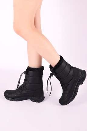 Kadın Siyah Kar Botu Image 1