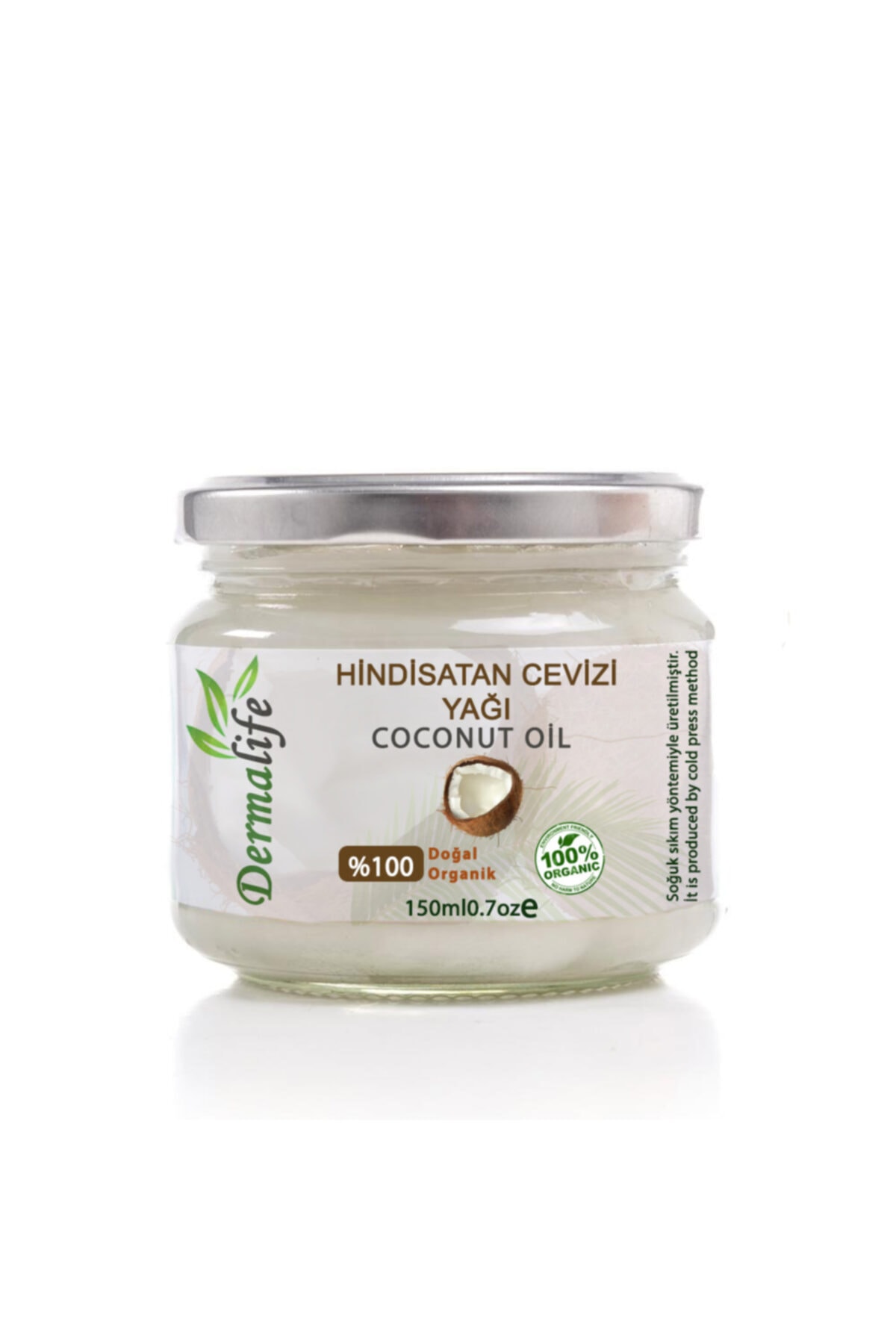 Dermalife Doğal Hindistan Cevizi Yağı 150 ml 9550371902686