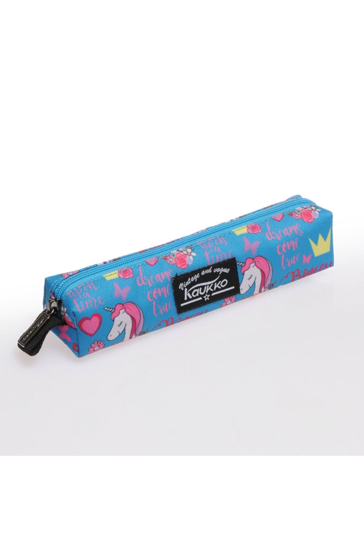 KAUKKO Flowers Tek Bölmeli Kalem Çantası K2139
