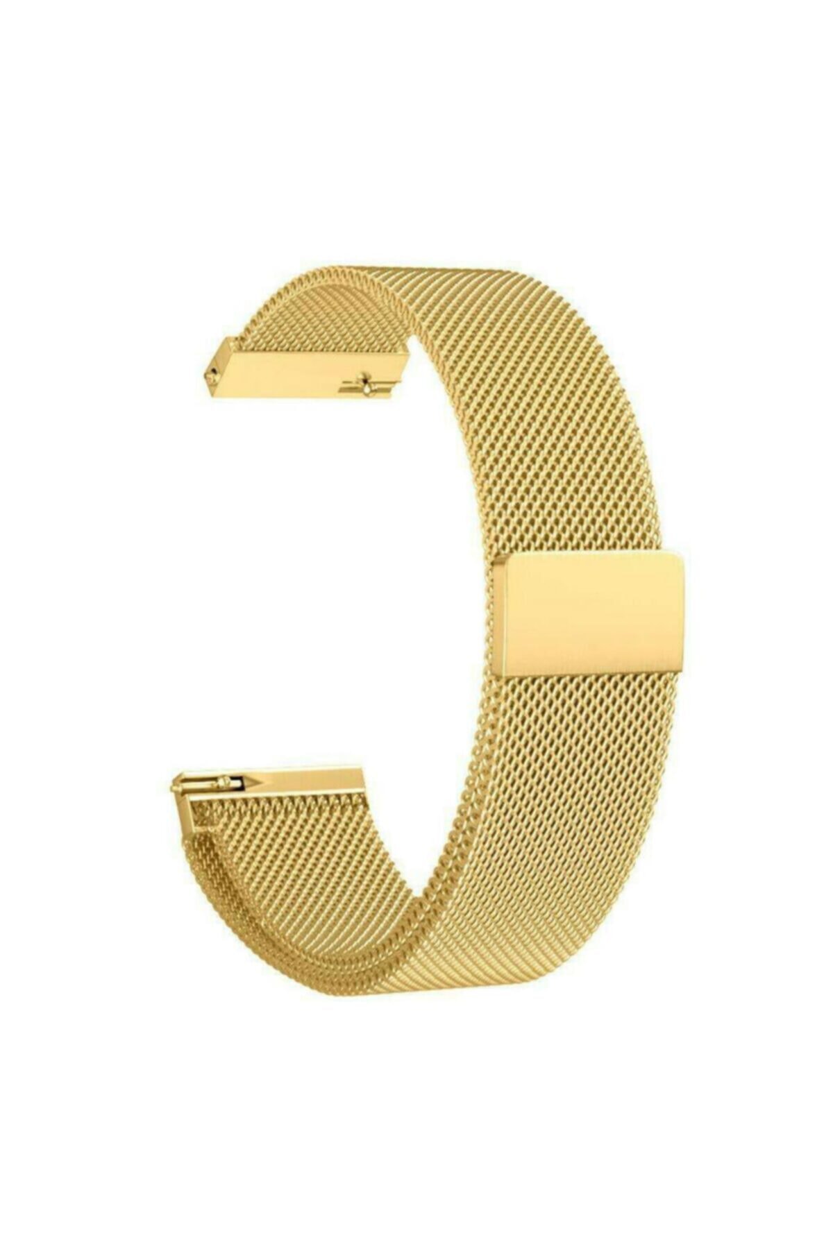 Techmaster Samsung Gear Watch 42mm Gear Sport Active 2 40 44mm Metal Hasır Tme Kordon Gold