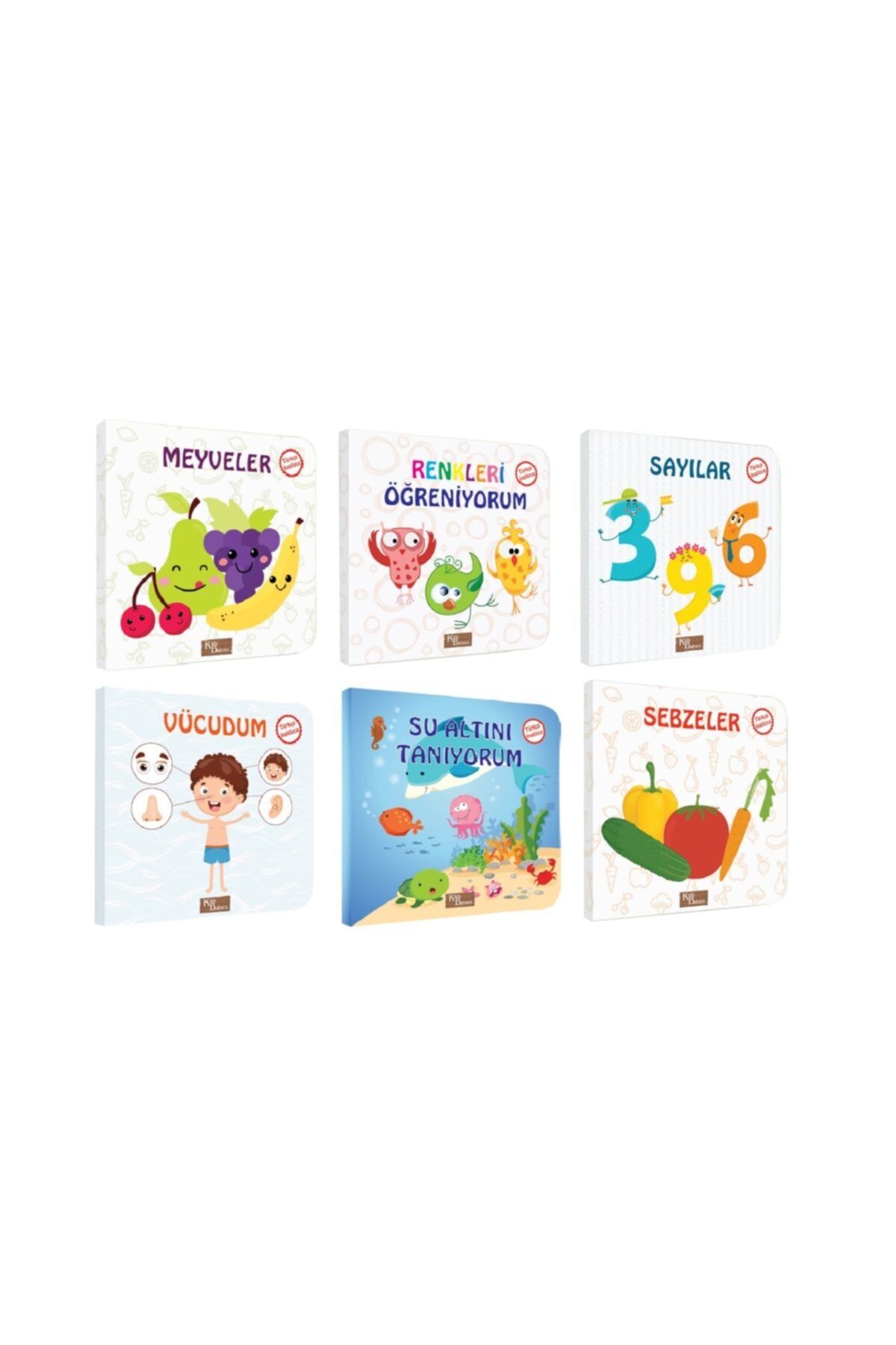 Kids Babies Türkçe / Ingilizce 6'lı Set Indirimli Büyük Boy