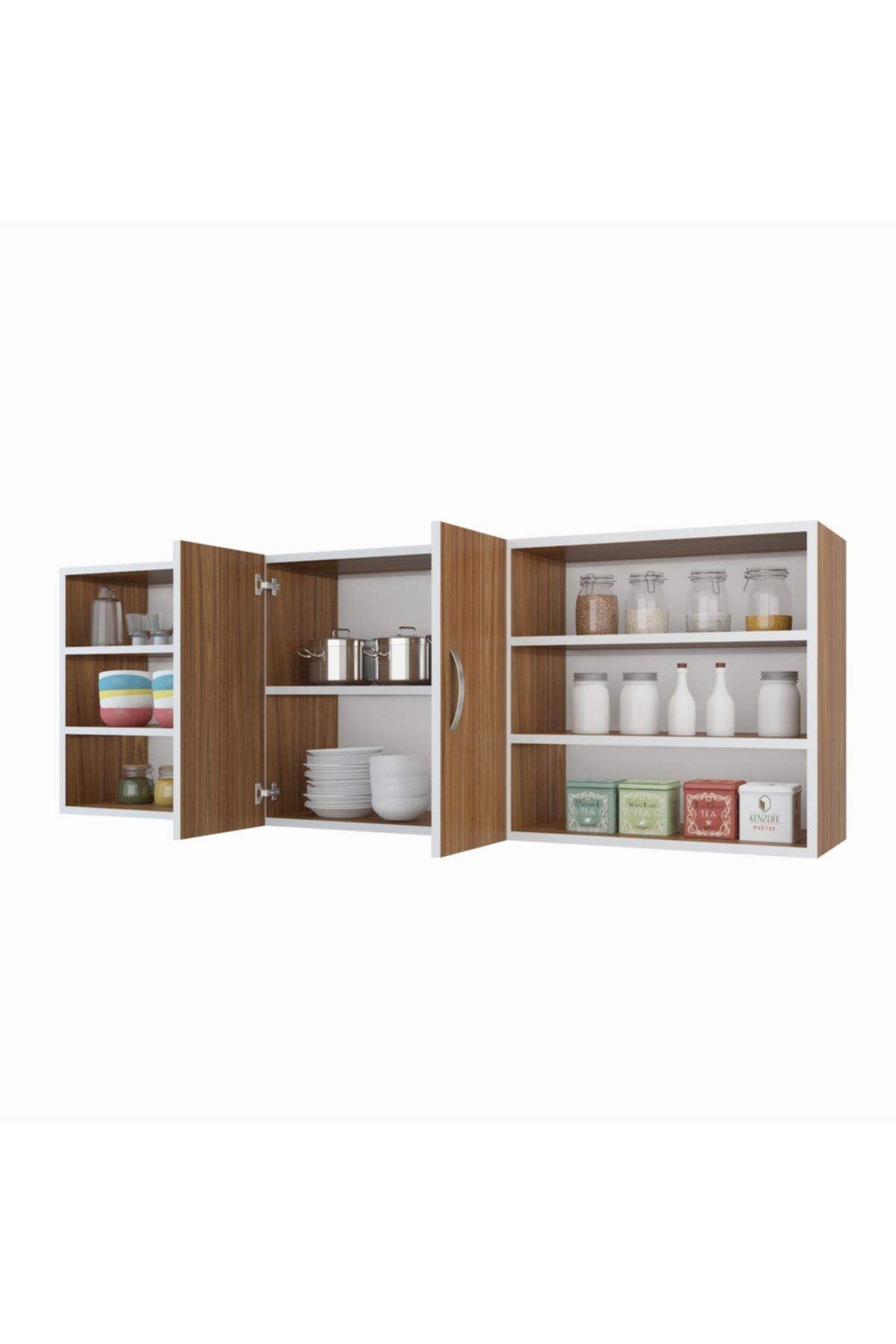 Kenzlife hazır mutfak kostek cvz 060*150*32 mutfak banyo dolabı kapaklı raflı