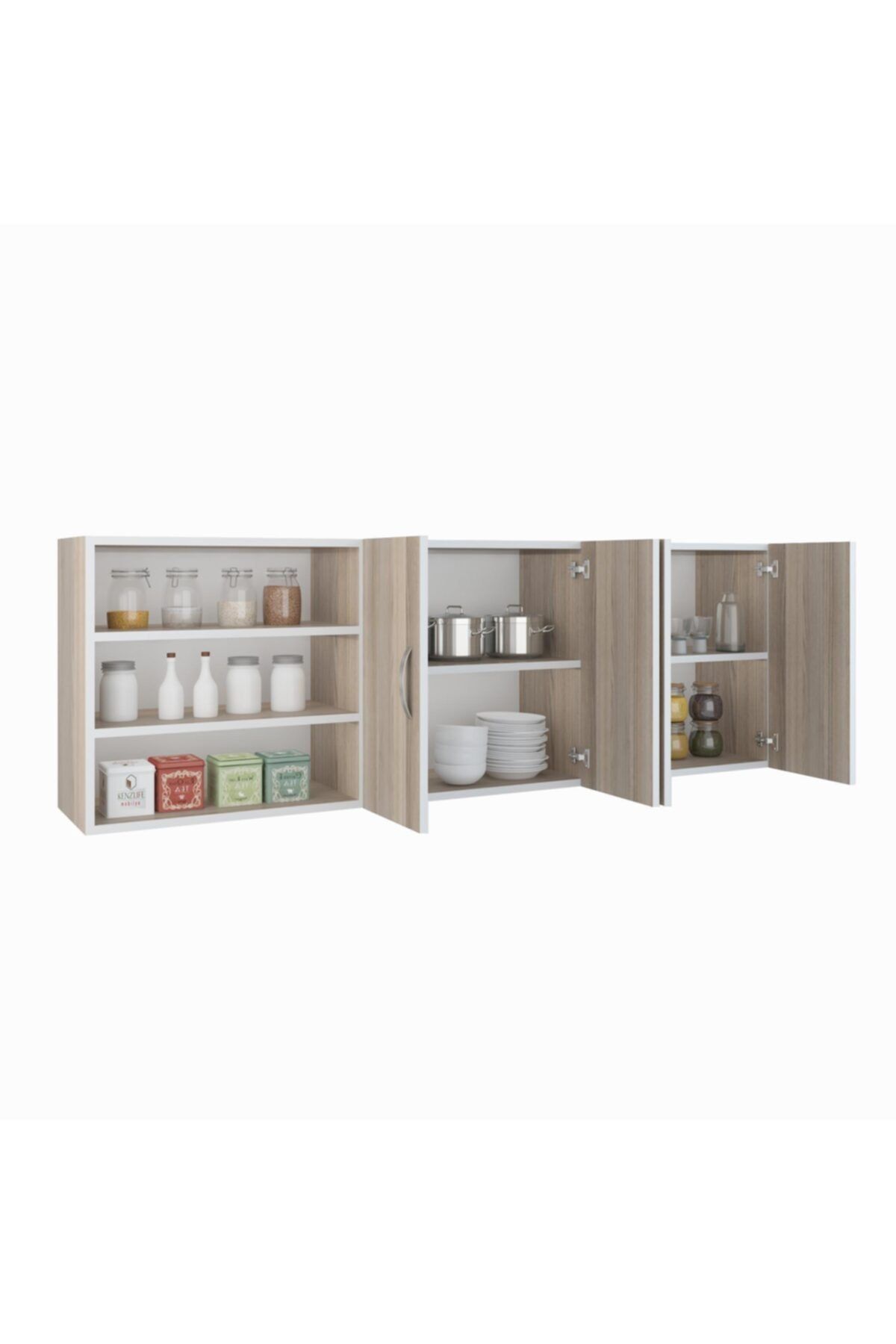 Kenzlife hazır mutfak larren crd 060*150*32 mutfak banyo dolabı kapaklı raflı