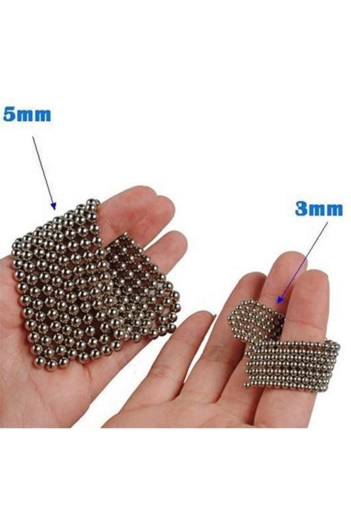 Aksh Sihirli Manyetik Toplar Gümüş Neodyum Mıknatıs Küp Bilye 216 Adet 3 Mm Neo Cube Küp Neodymium