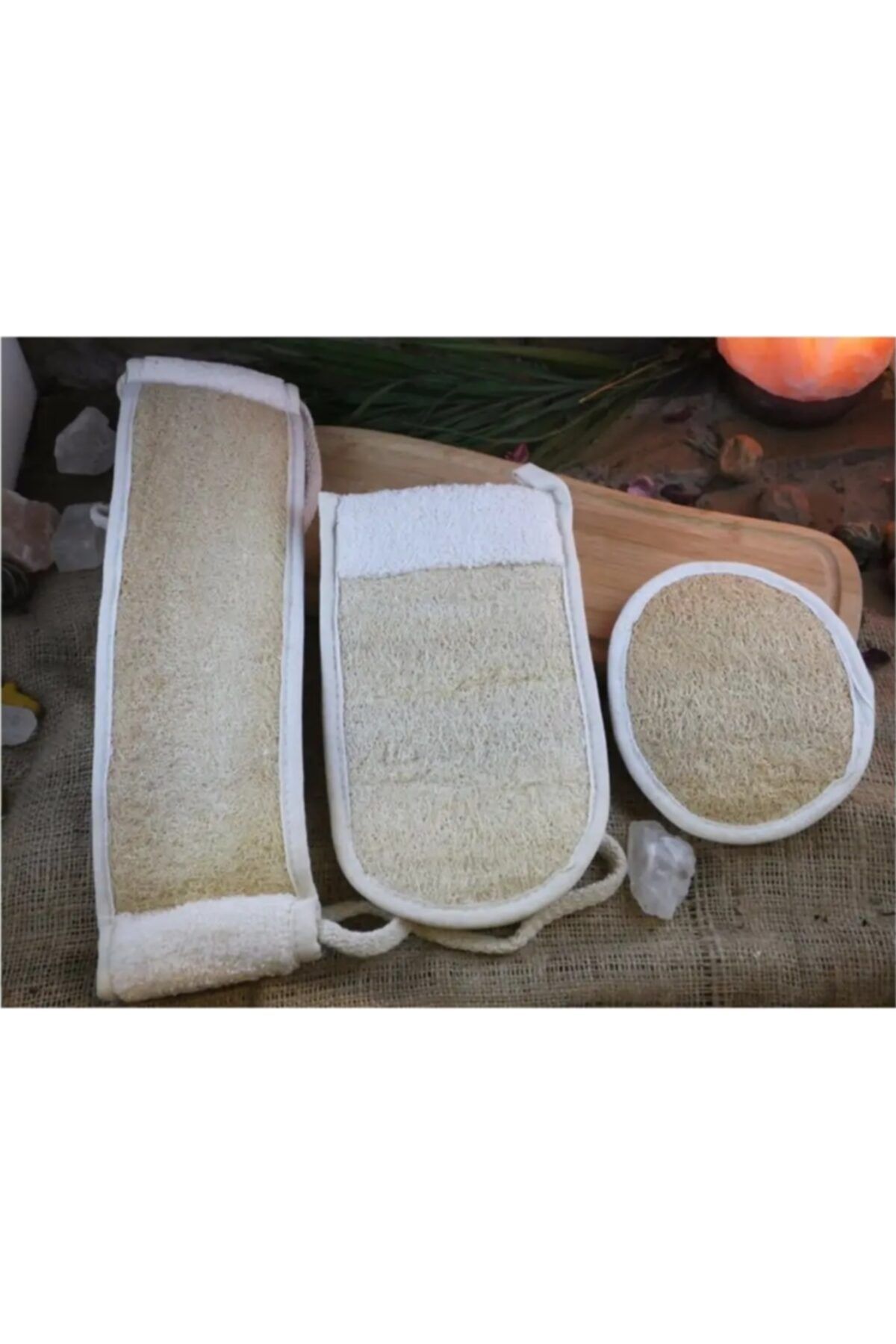 Aslı Bu Kabak Lifi Banyo Hamam Kese Spa 3'lü Seti