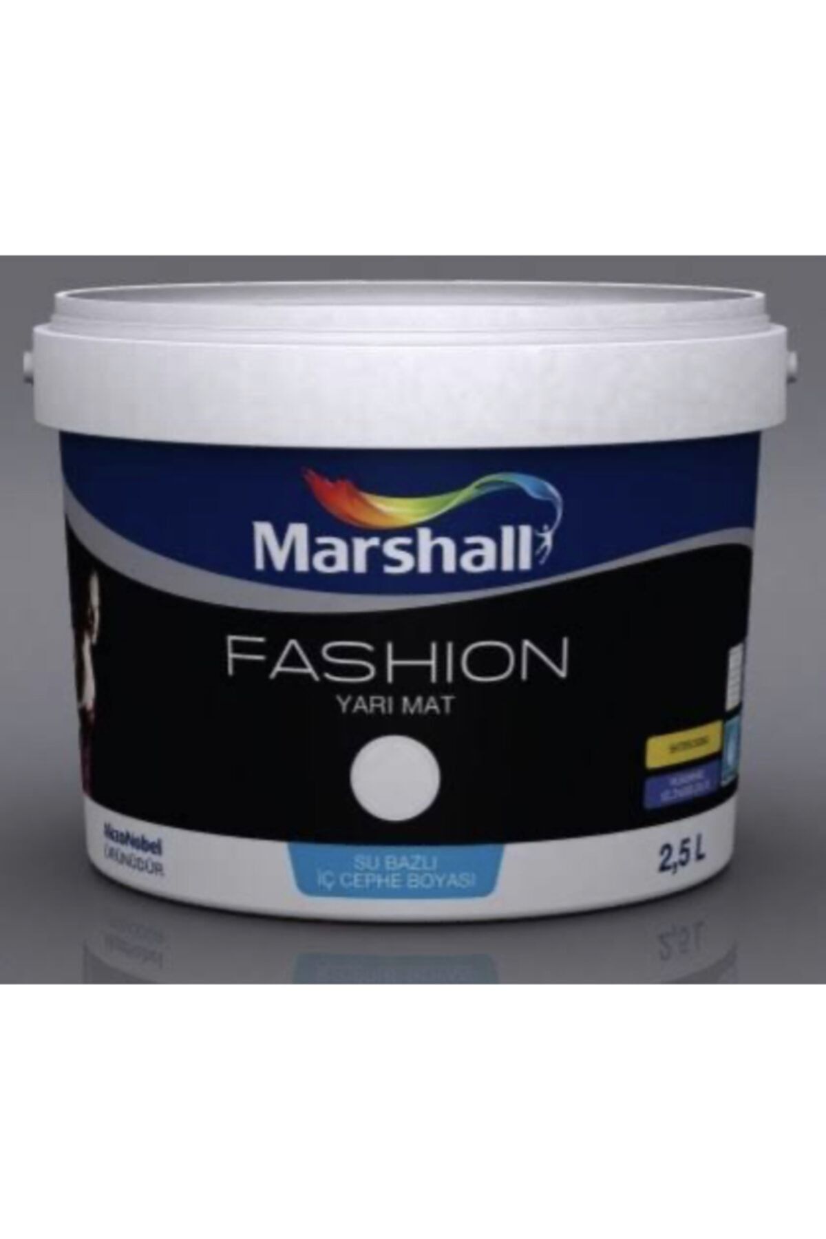 marshall fashion gumus iyonlari iceren tam silikonlu ic cephe boyasi beyaz renk 2 5 lt fiyati yorumlari trendyol
