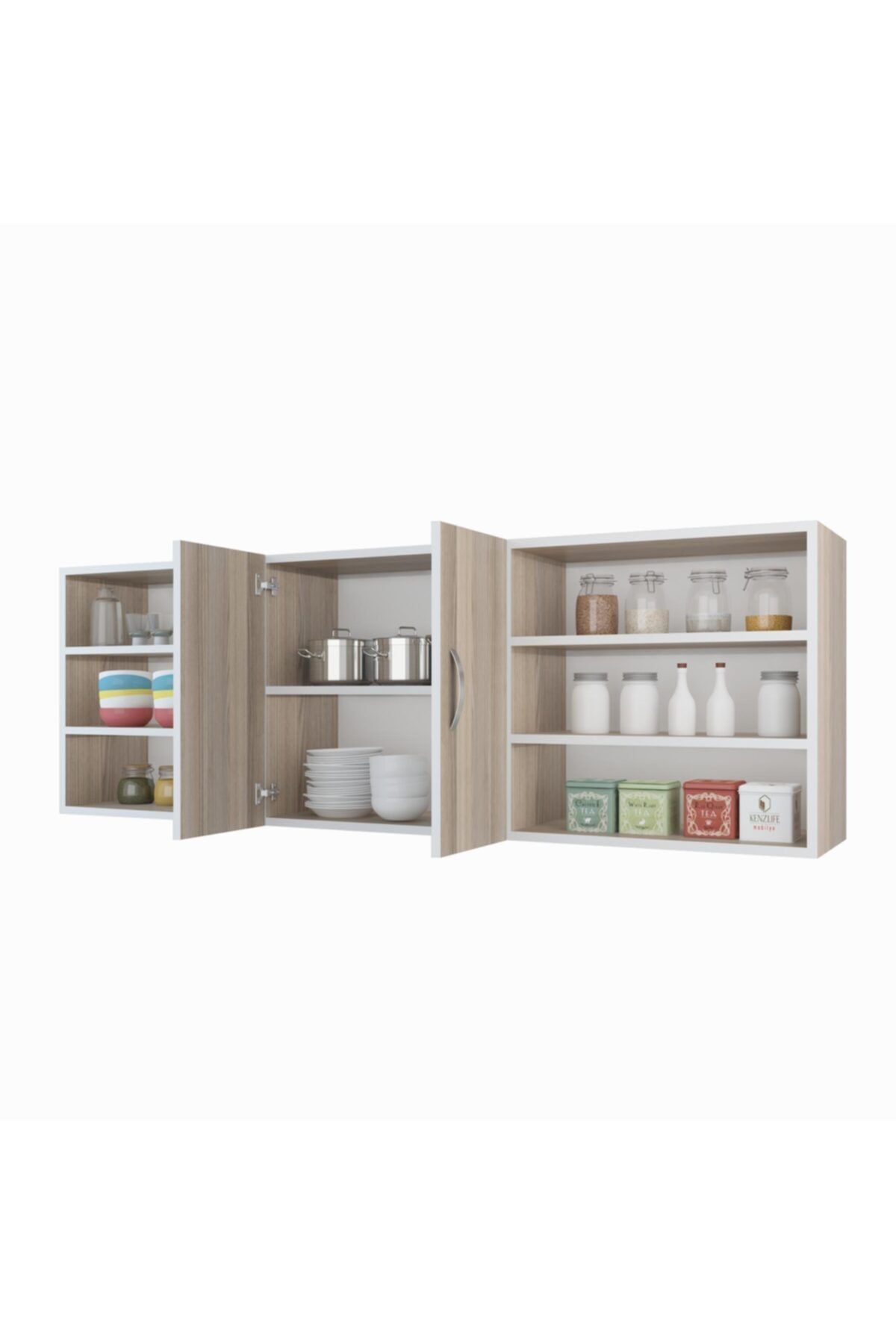 Kenzlife hazır mutfak kostek crd 060*150*32 mutfak banyo dolabı kapaklı raflı