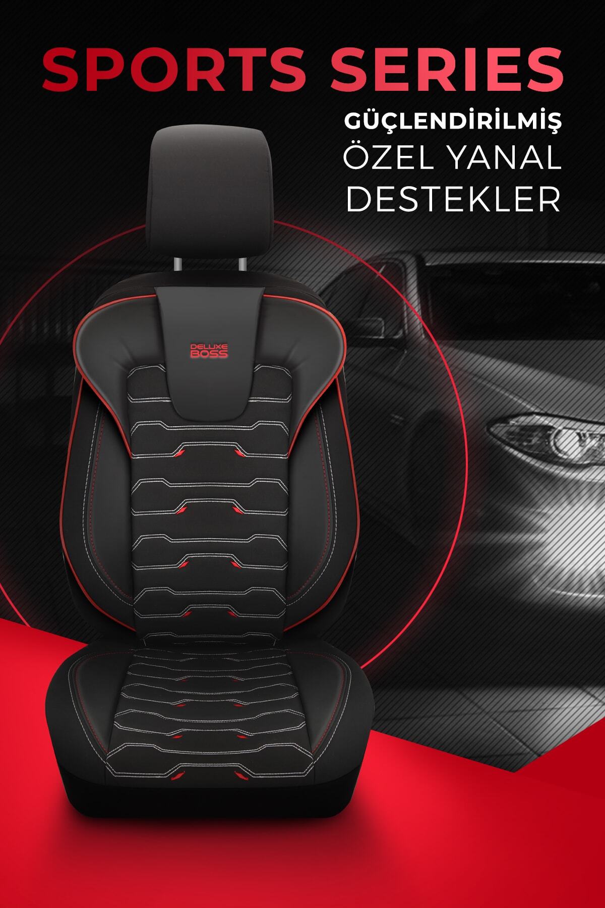 deluxe boss peugeot 206 uyumlu deri koltuk kilifi elite fit sport fiyati yorumlari trendyol