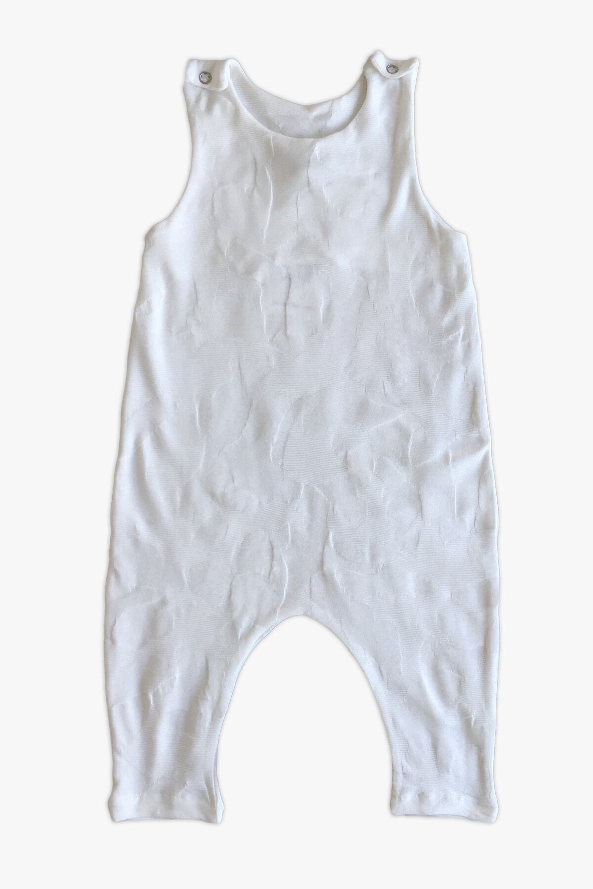 Parla Kids Kabartmalı Askılı Tulum/beyaz