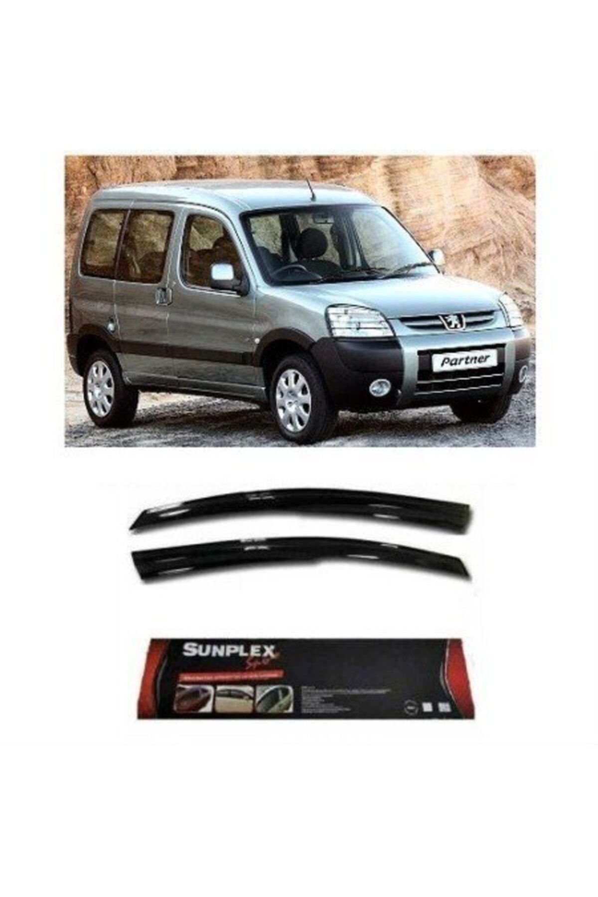 SUNPLEX Peugeot Partner Cam Rüzgarlığı 2007 / 2007 Mugen Tip