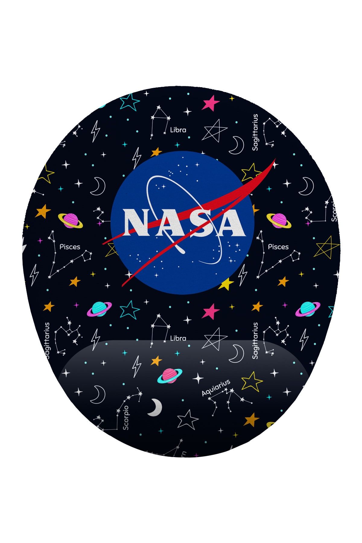 iF Dizayn Uzay Ve Nasa Logosu Bilek Destekli Mouse Pad