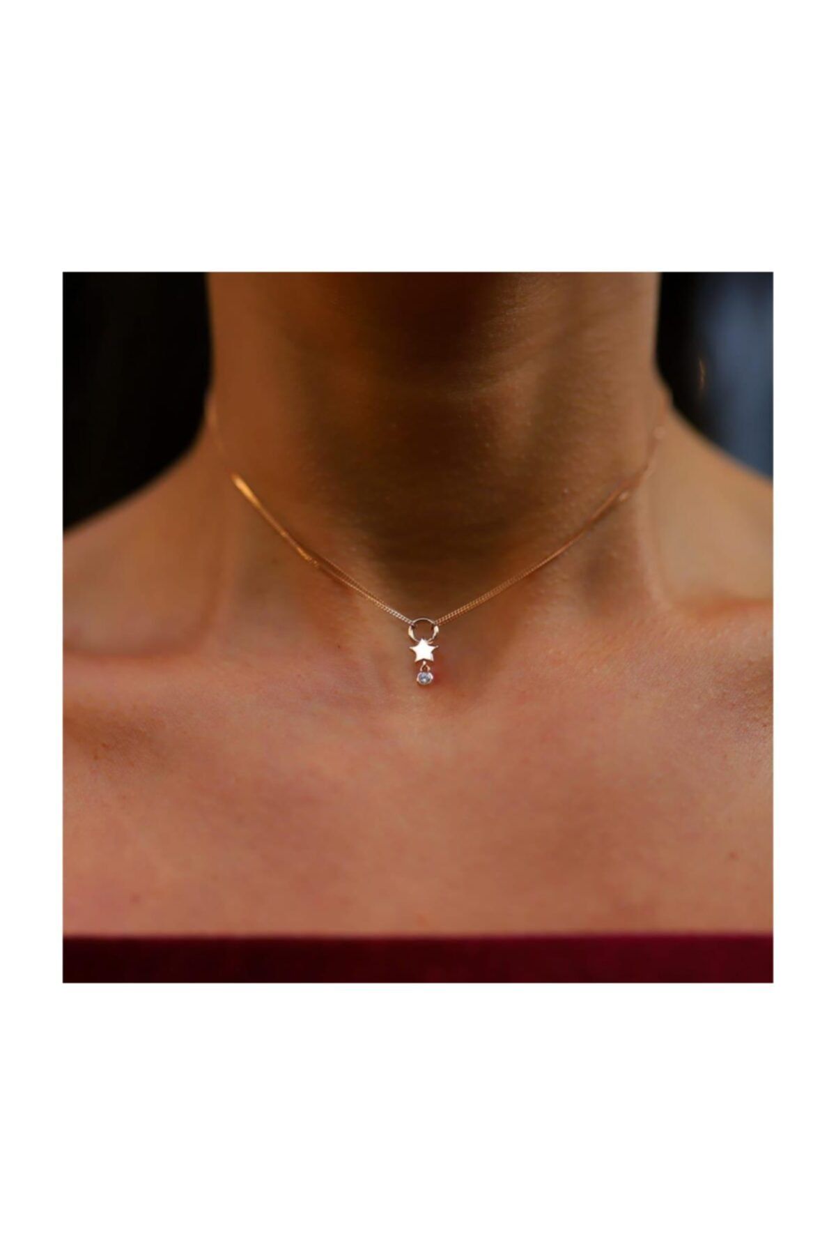 ByGoldenHouse Yıldız Choker Kolye