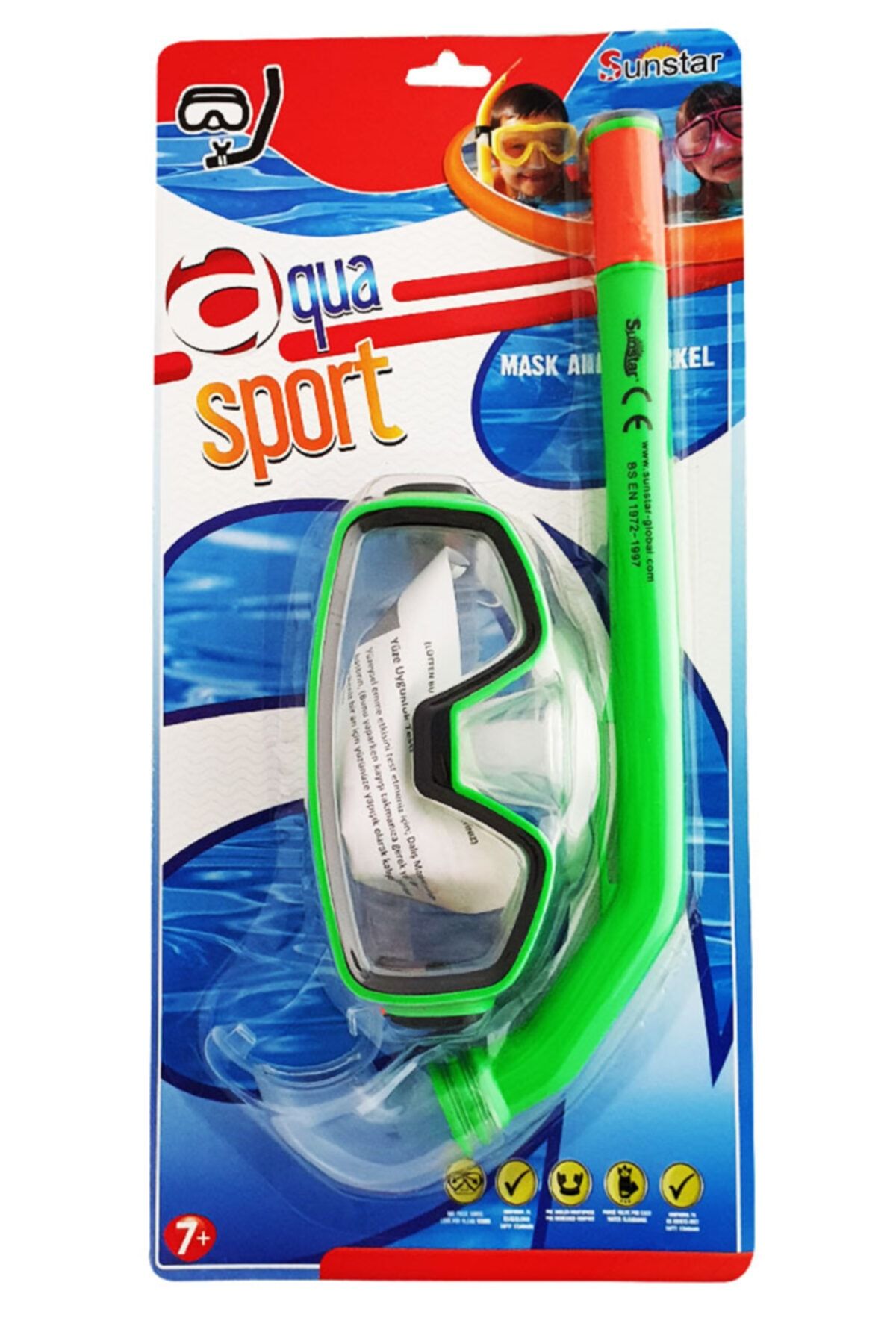 Sunstar Sa01j018 Aqua Maske Şnorkel Set (63018) (kartela)
