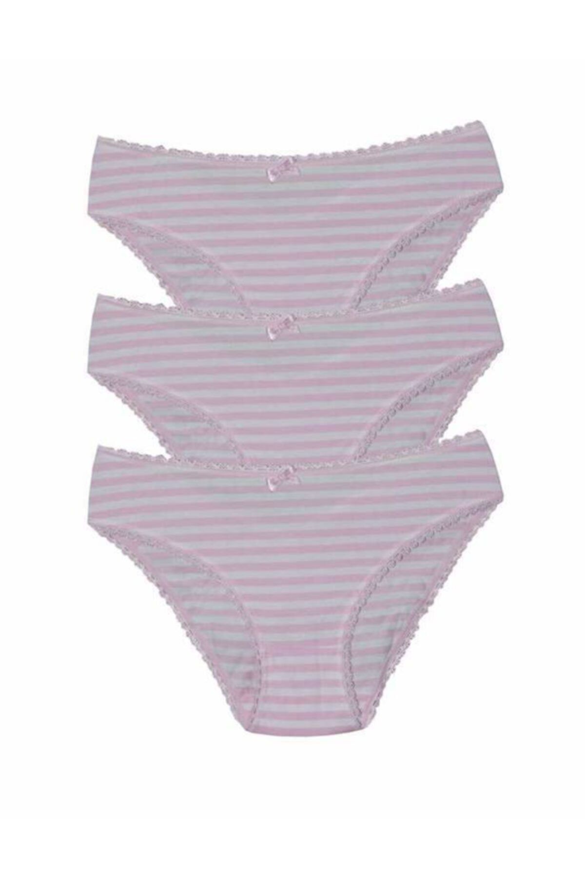 Şahinler Kadın Pembe Pamuklu Basic Slip 3'lü Mb3070