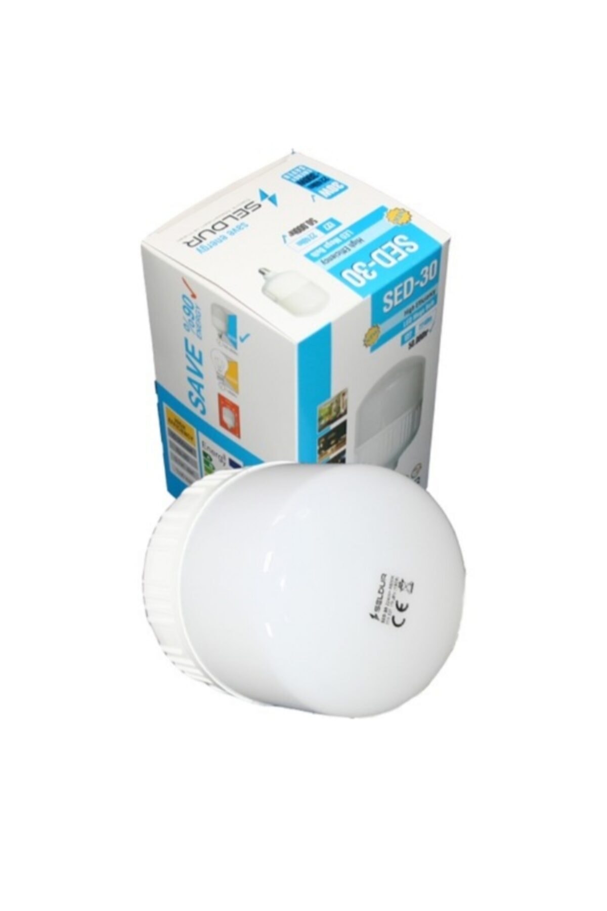 SELDUR 30w Büyük Boy Torch Led Ampul E27 Duy