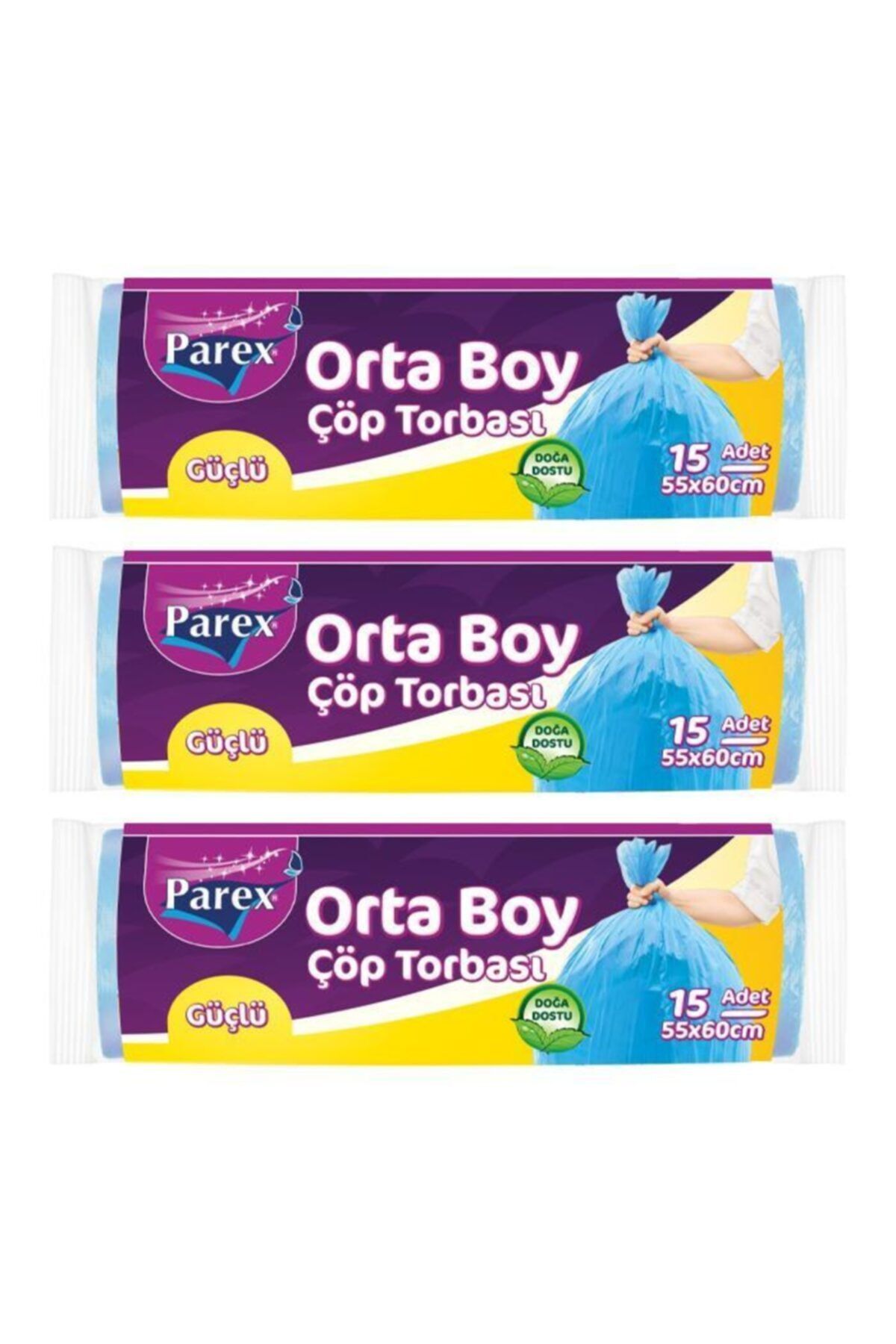 Parex Güçlü Çöp Torbası Orta Boy X 3'lü