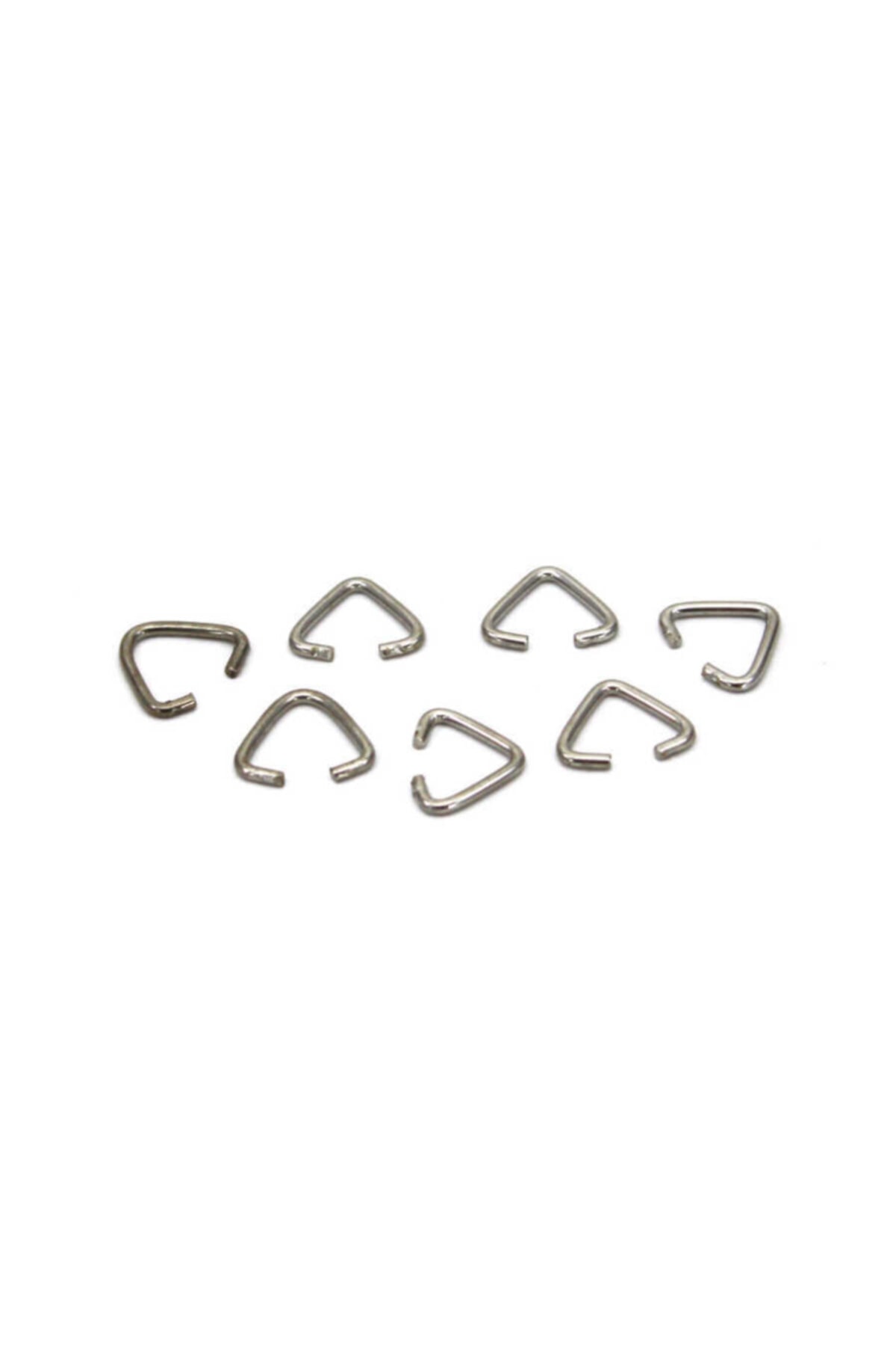 Ertürk Metal Aksesuar 11x14 Mm Anahtarlık Bağlantı Üçgeni, Nikel Kaplama 100 Gr