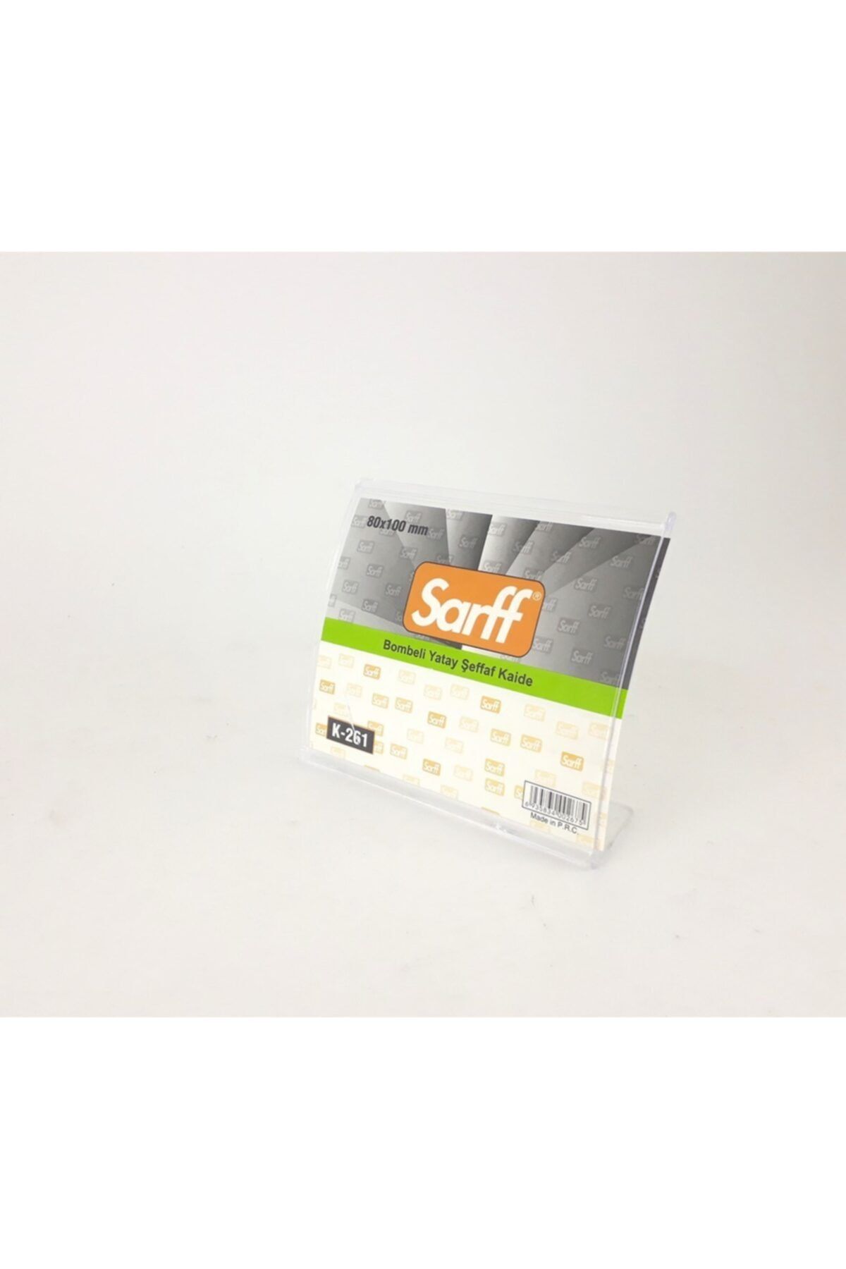 SARFF K-261 Bombeli 80x100 mm Yatay Şeffaf Broşürlük