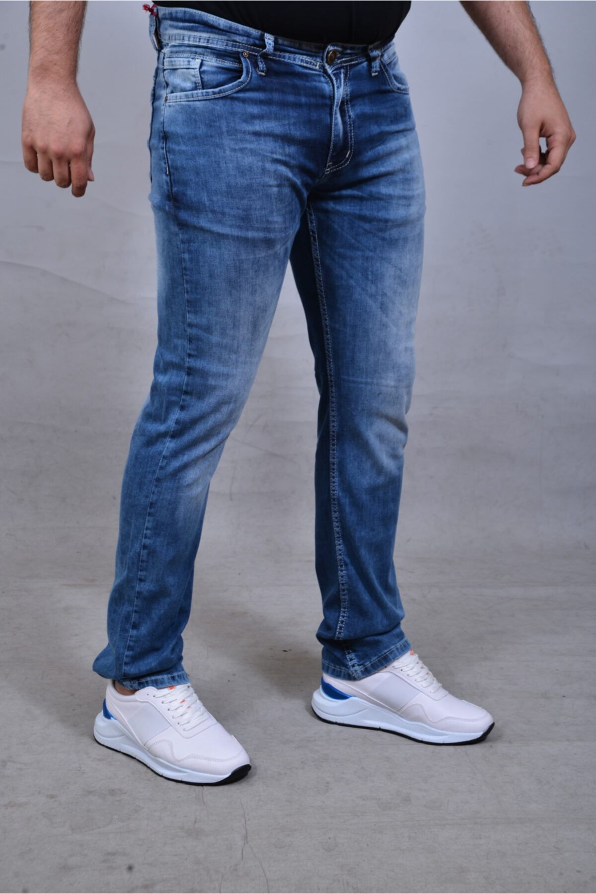 Redman Jeans Mavi Erkek Slim Likralı Pantolon