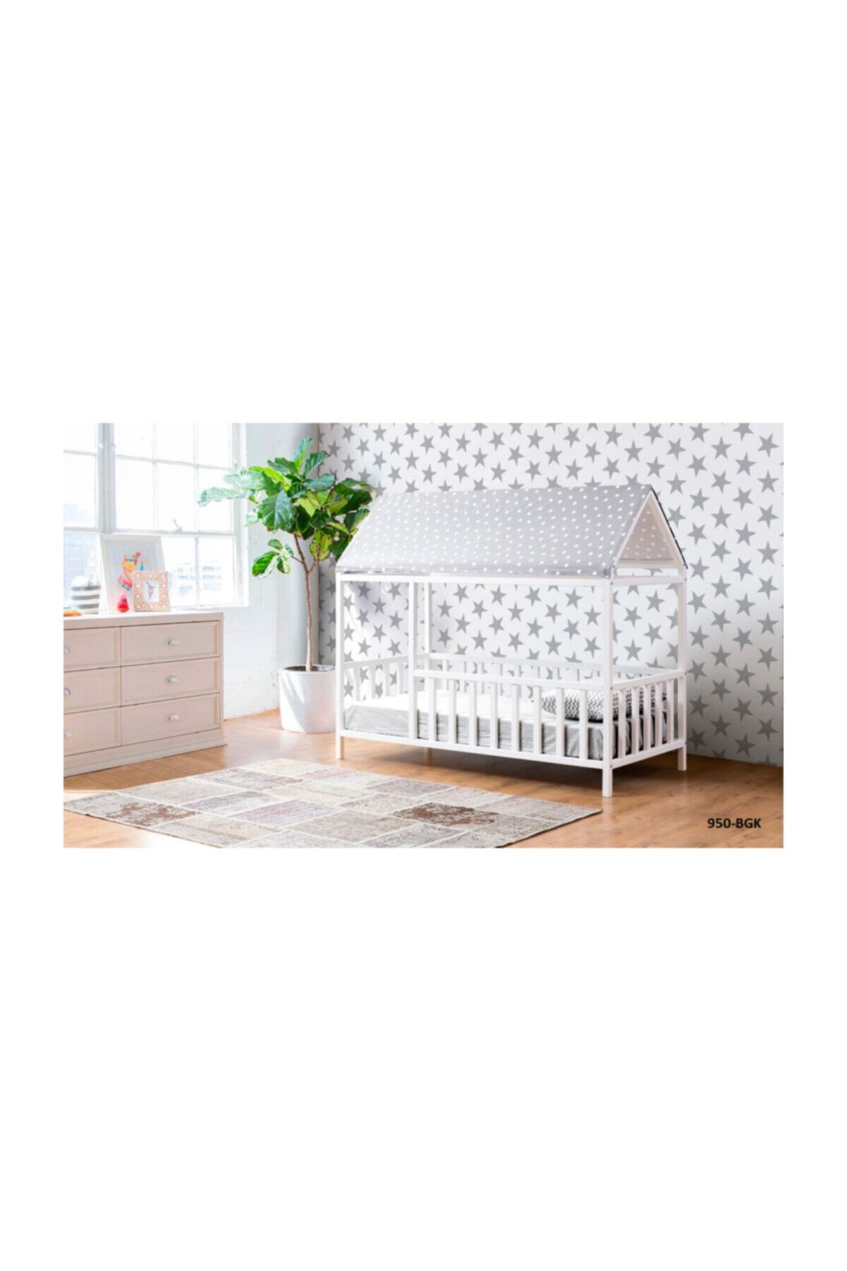 CaddeYıldız Gri Montessori Yatak 950 Bgk