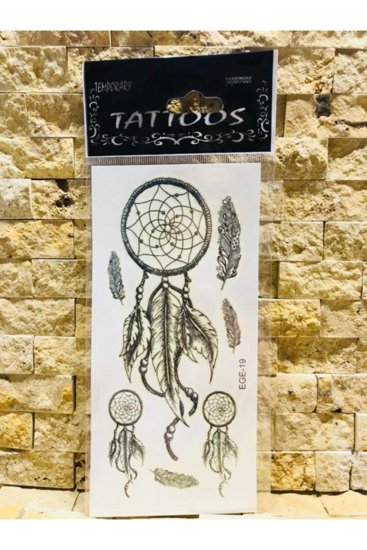 Panda Geçici Rüya Kapanı Modelli Dövme Tattoo